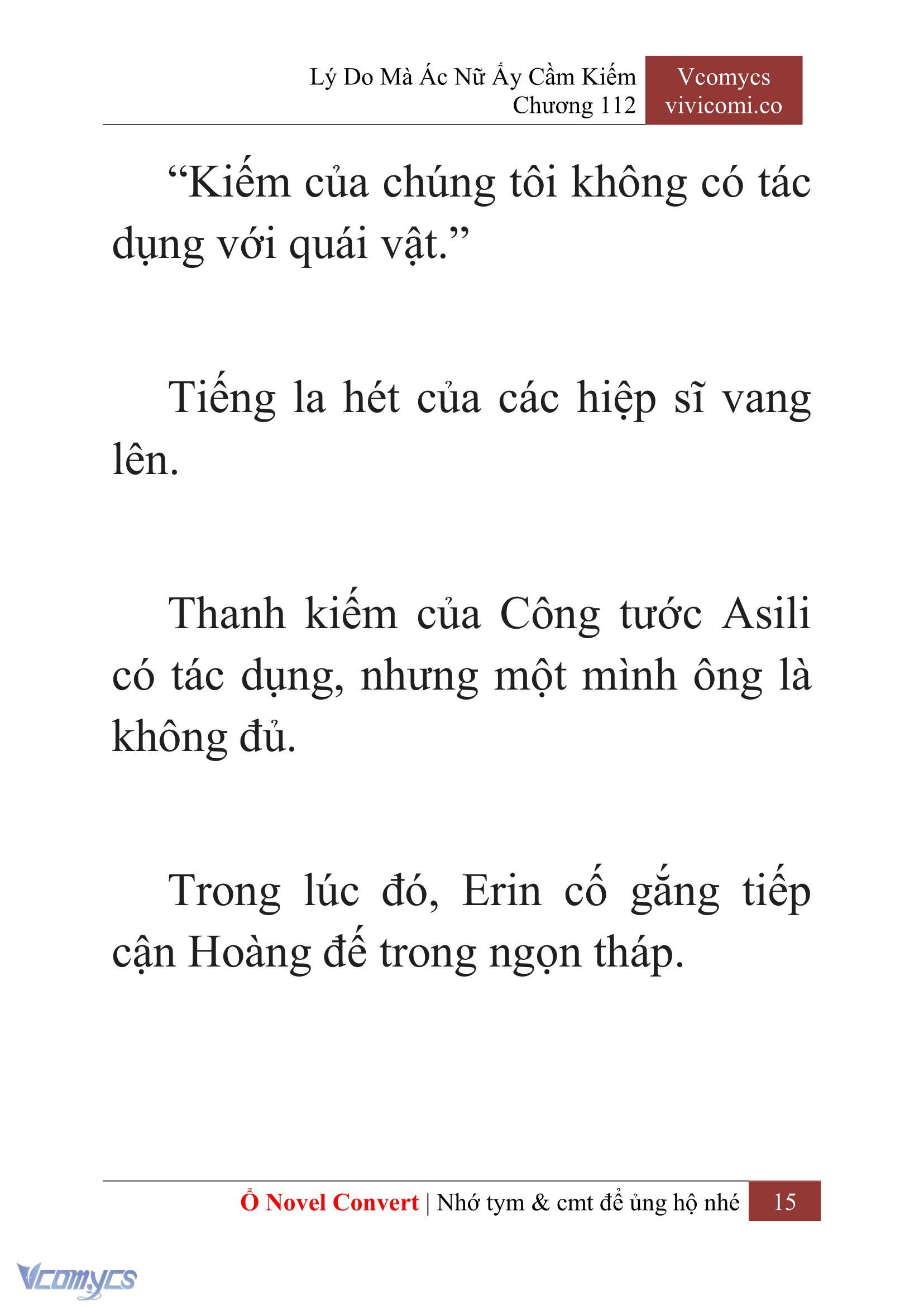 [Novel] Lý Do Mà Ác Nữ Ấy Cầm Kiếm Chapter 112 - Trang 18