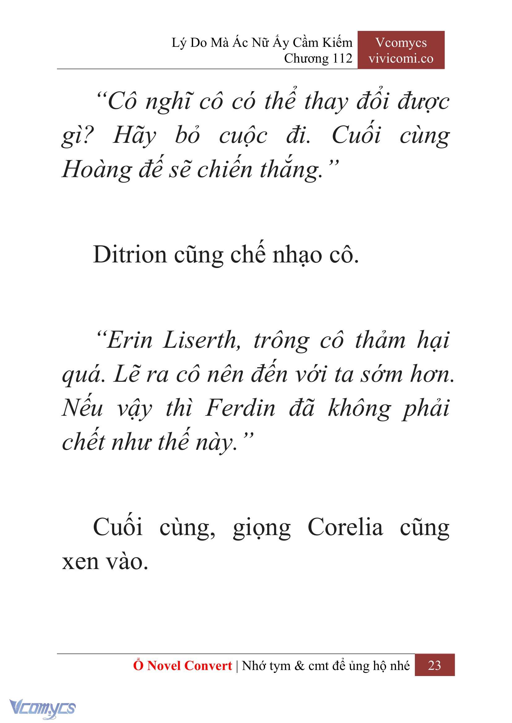 [Novel] Lý Do Mà Ác Nữ Ấy Cầm Kiếm Chapter 112 - Trang 26
