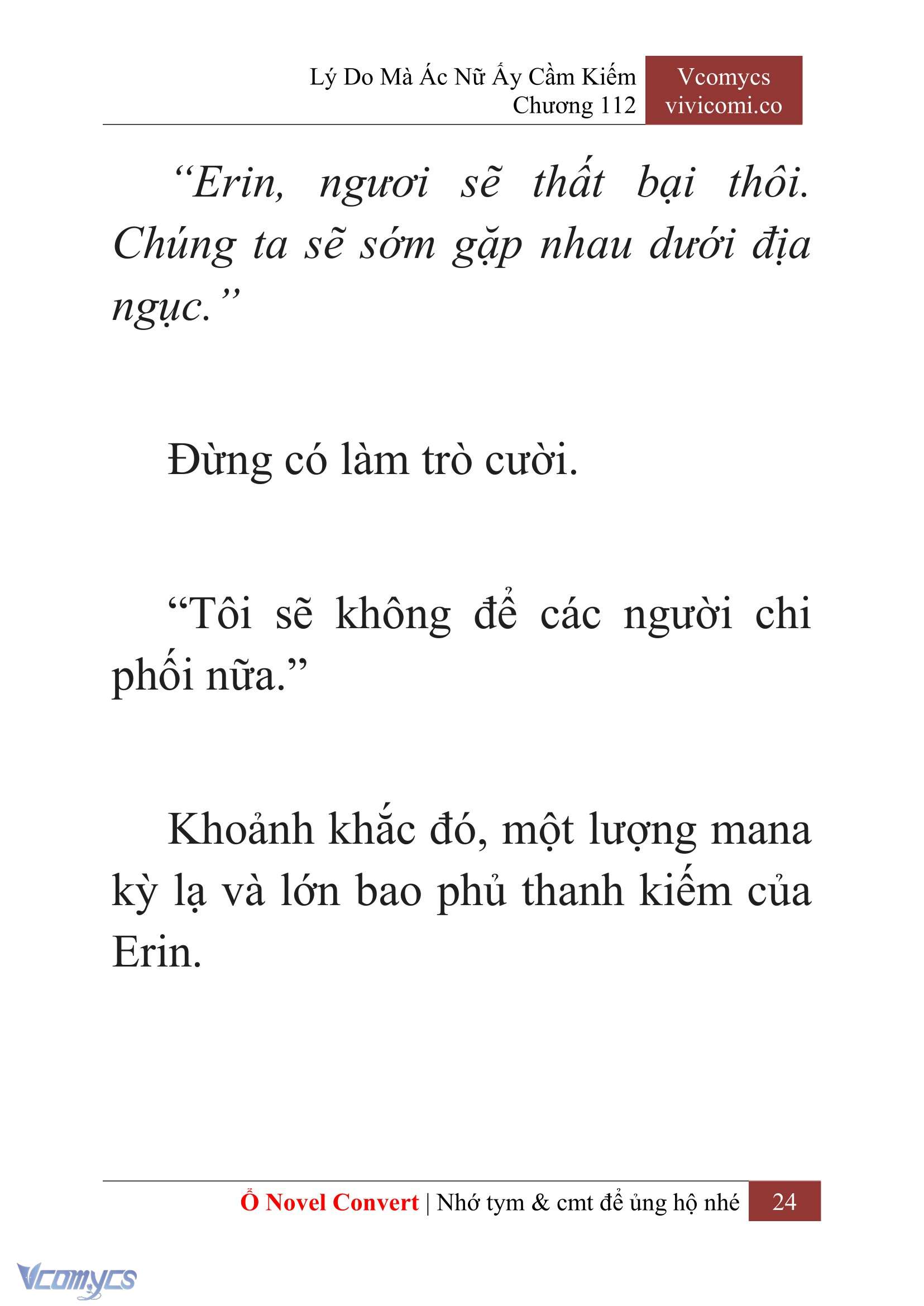 [Novel] Lý Do Mà Ác Nữ Ấy Cầm Kiếm Chapter 112 - Trang 27