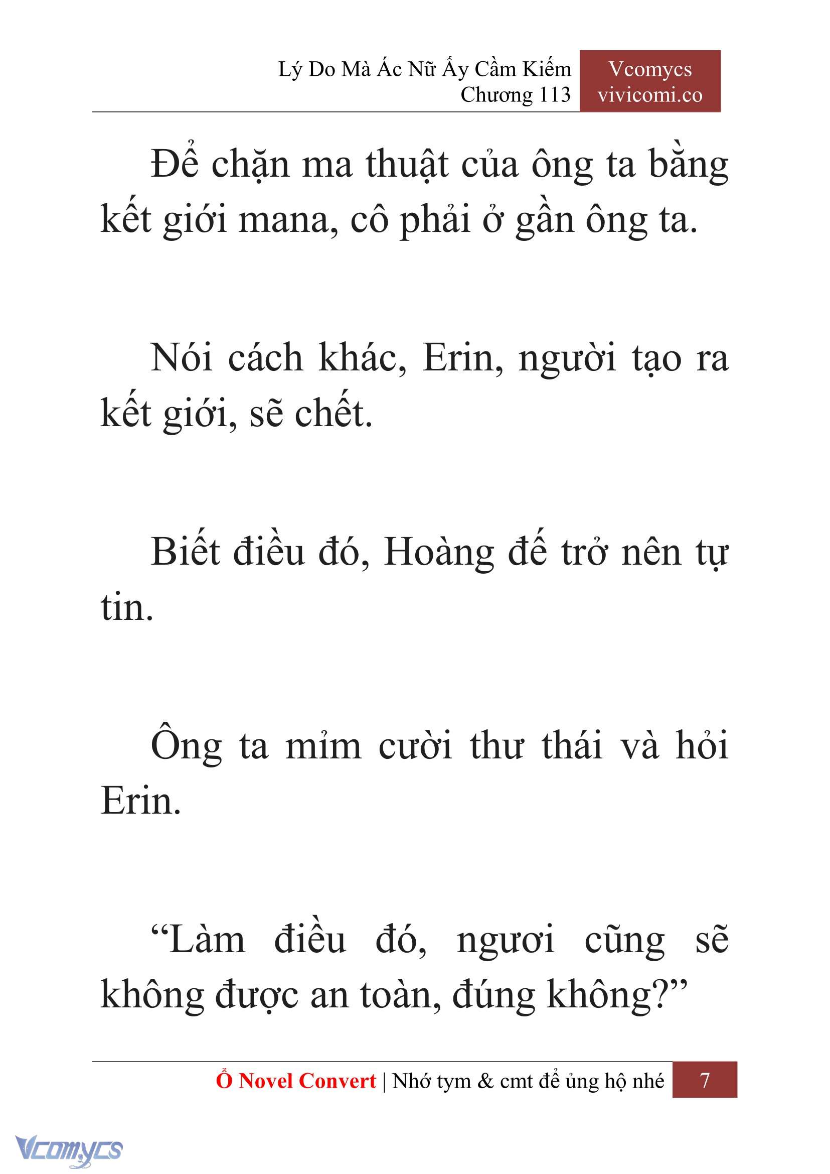 [Novel] Lý Do Mà Ác Nữ Ấy Cầm Kiếm Chapter 113 - Trang 10