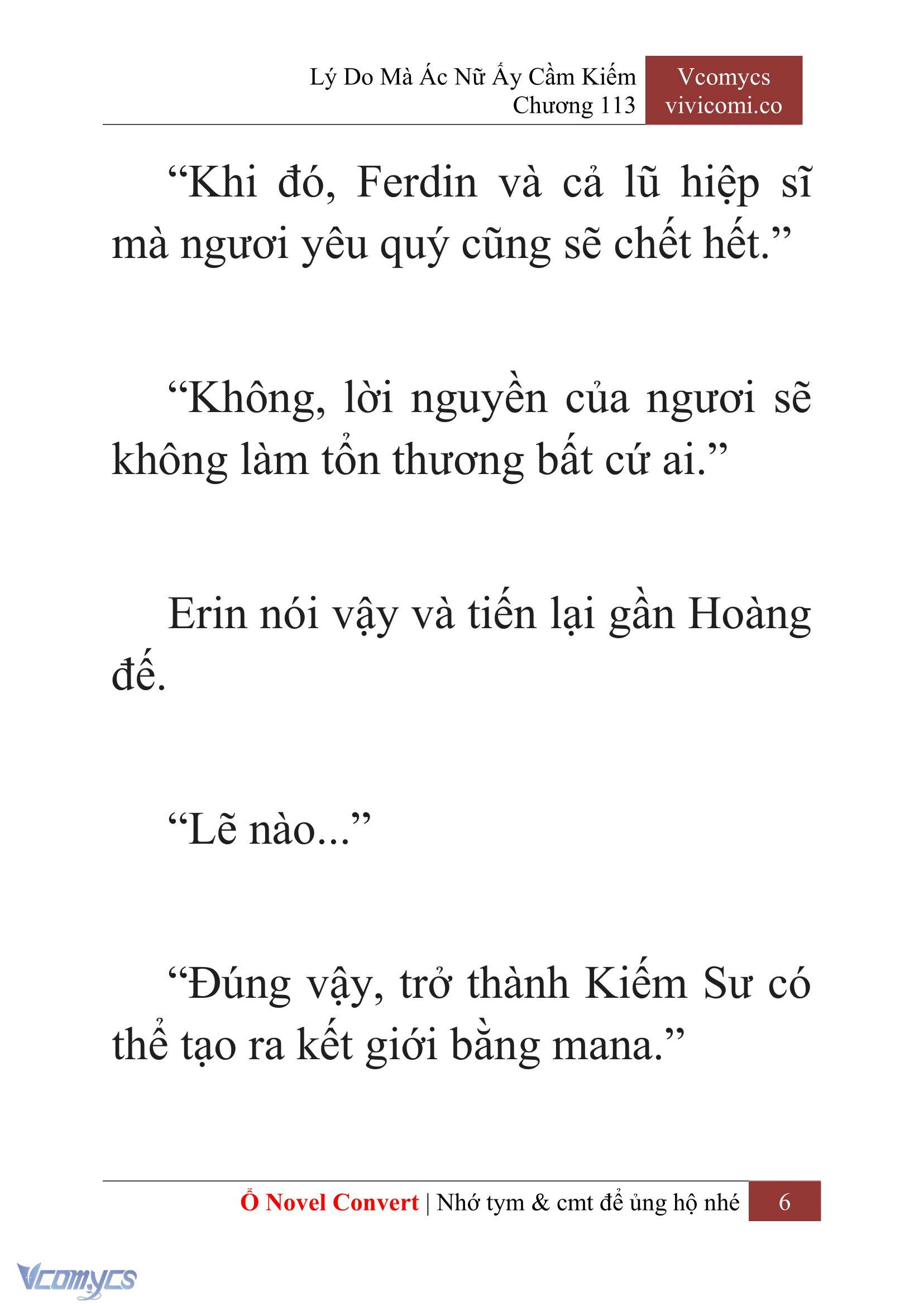 [Novel] Lý Do Mà Ác Nữ Ấy Cầm Kiếm Chapter 113 - Trang 9
