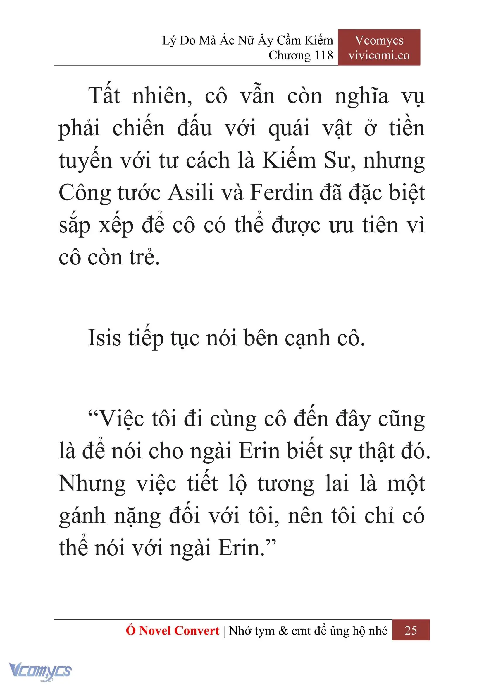 [Novel] Lý Do Mà Ác Nữ Ấy Cầm Kiếm Chapter 118 - Trang 28