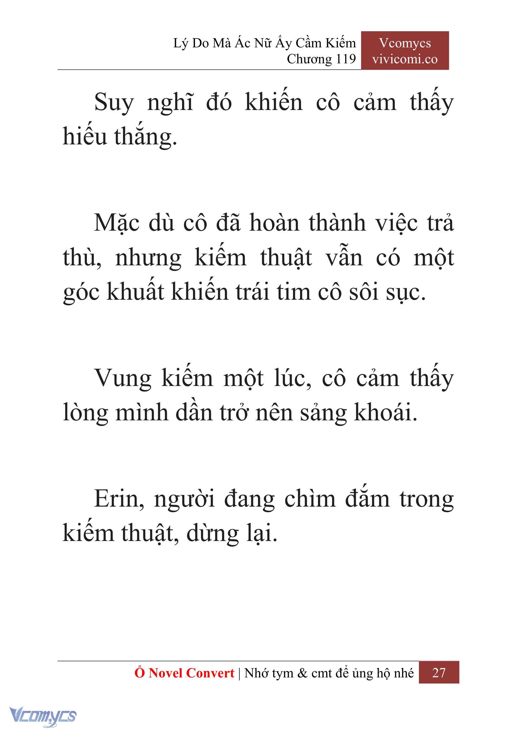 [Novel] Lý Do Mà Ác Nữ Ấy Cầm Kiếm Chapter 119 - Trang 30