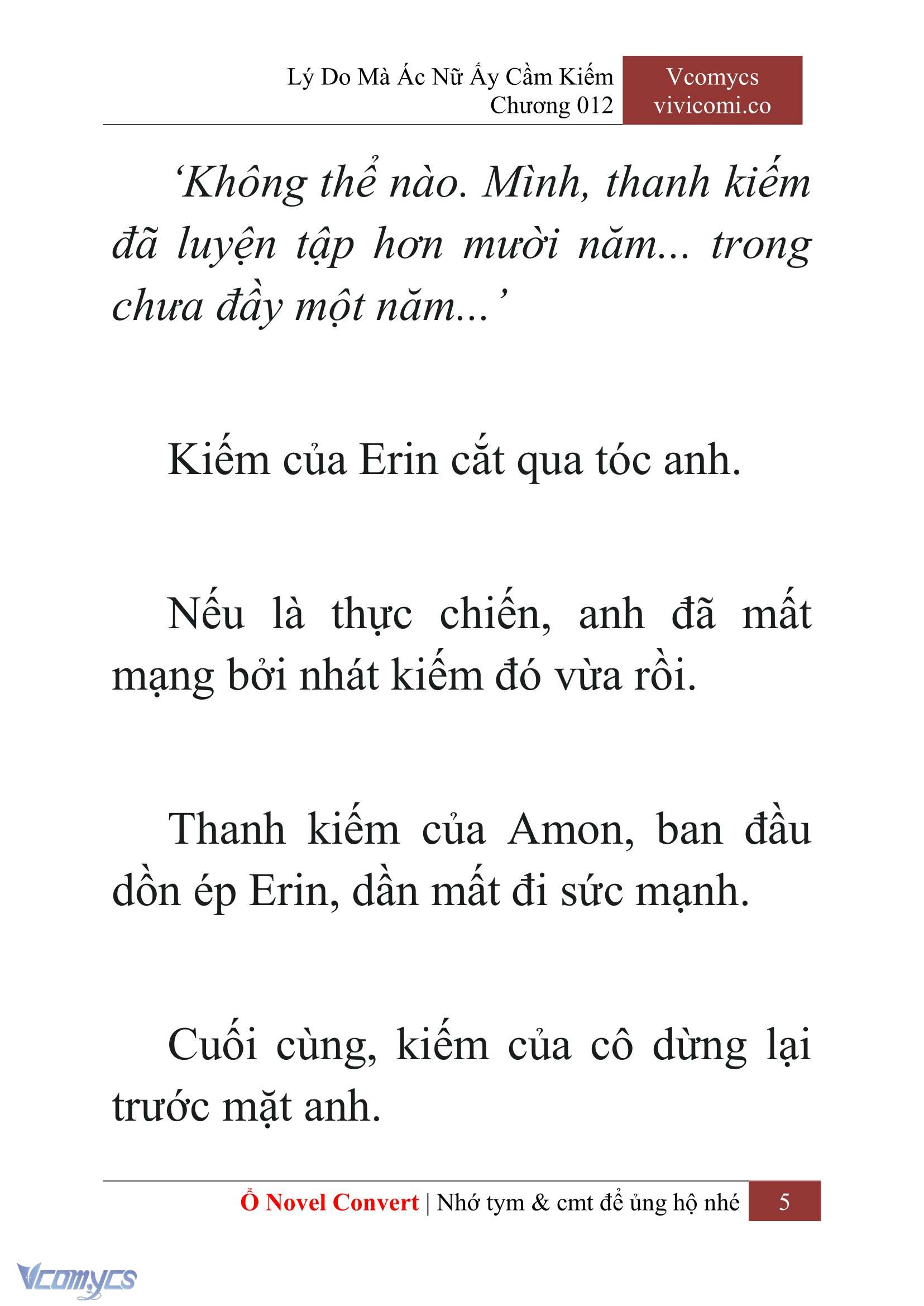 [Novel] Lý Do Mà Ác Nữ Ấy Cầm Kiếm Chapter 12 - Trang 8