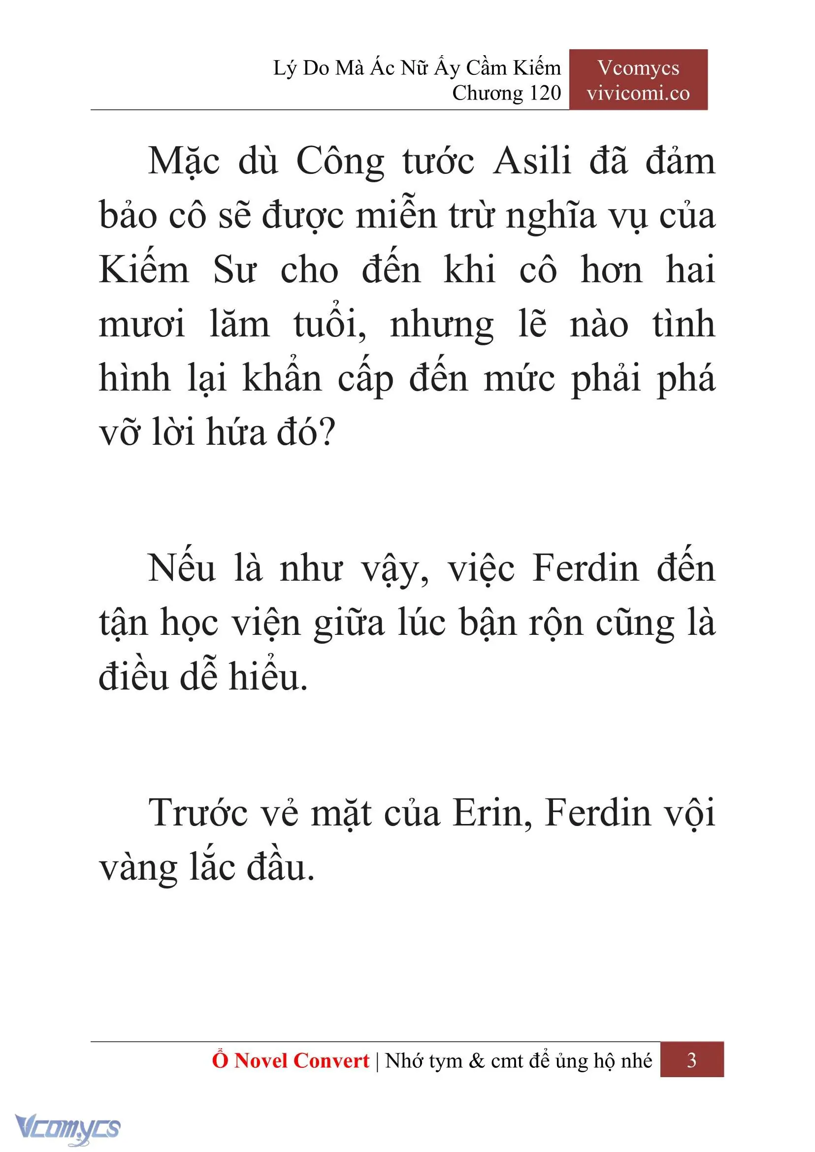 [Novel] Lý Do Mà Ác Nữ Ấy Cầm Kiếm Chapter 120 - Trang 6