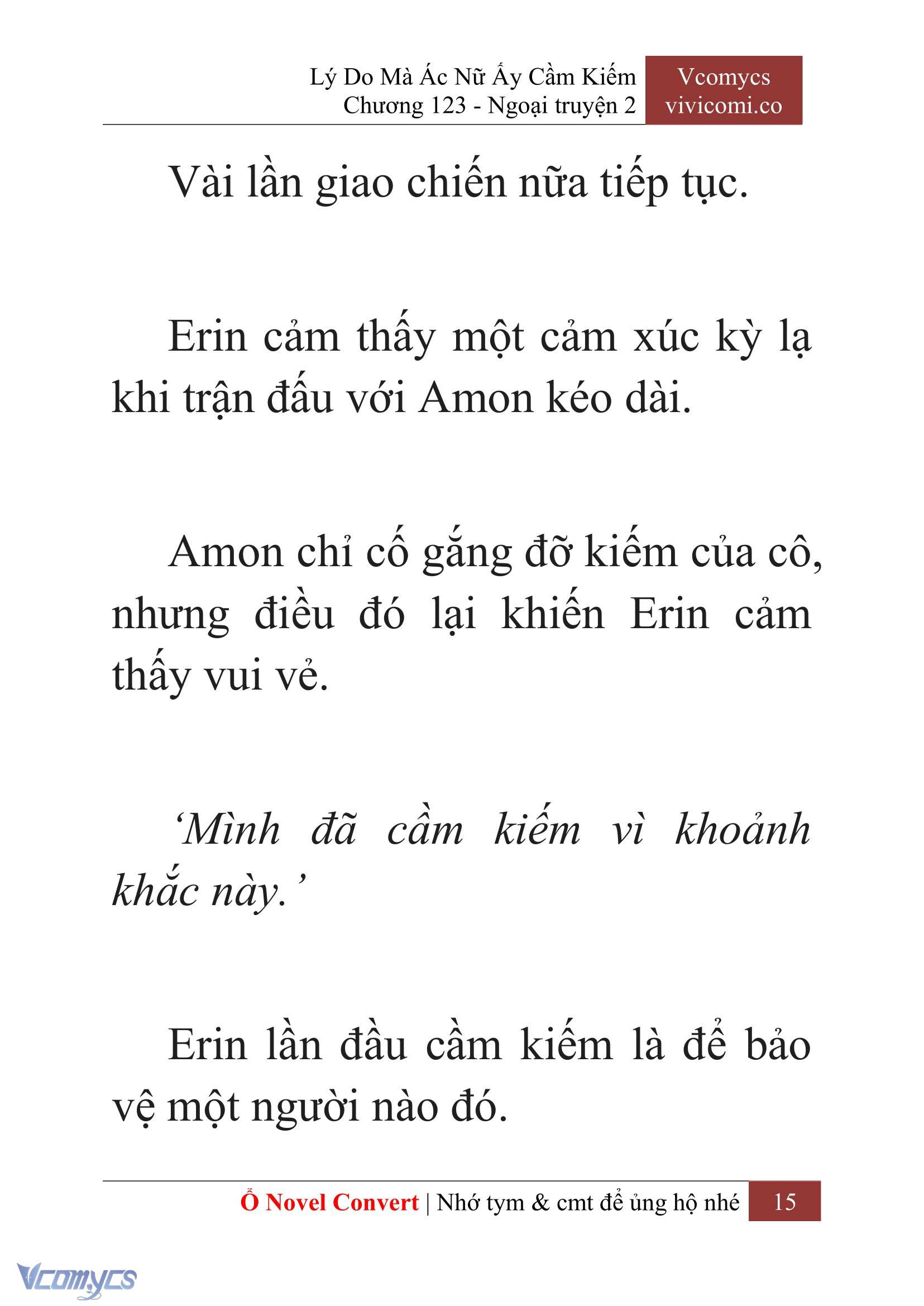 [Novel] Lý Do Mà Ác Nữ Ấy Cầm Kiếm Chapter 123 - Trang 18