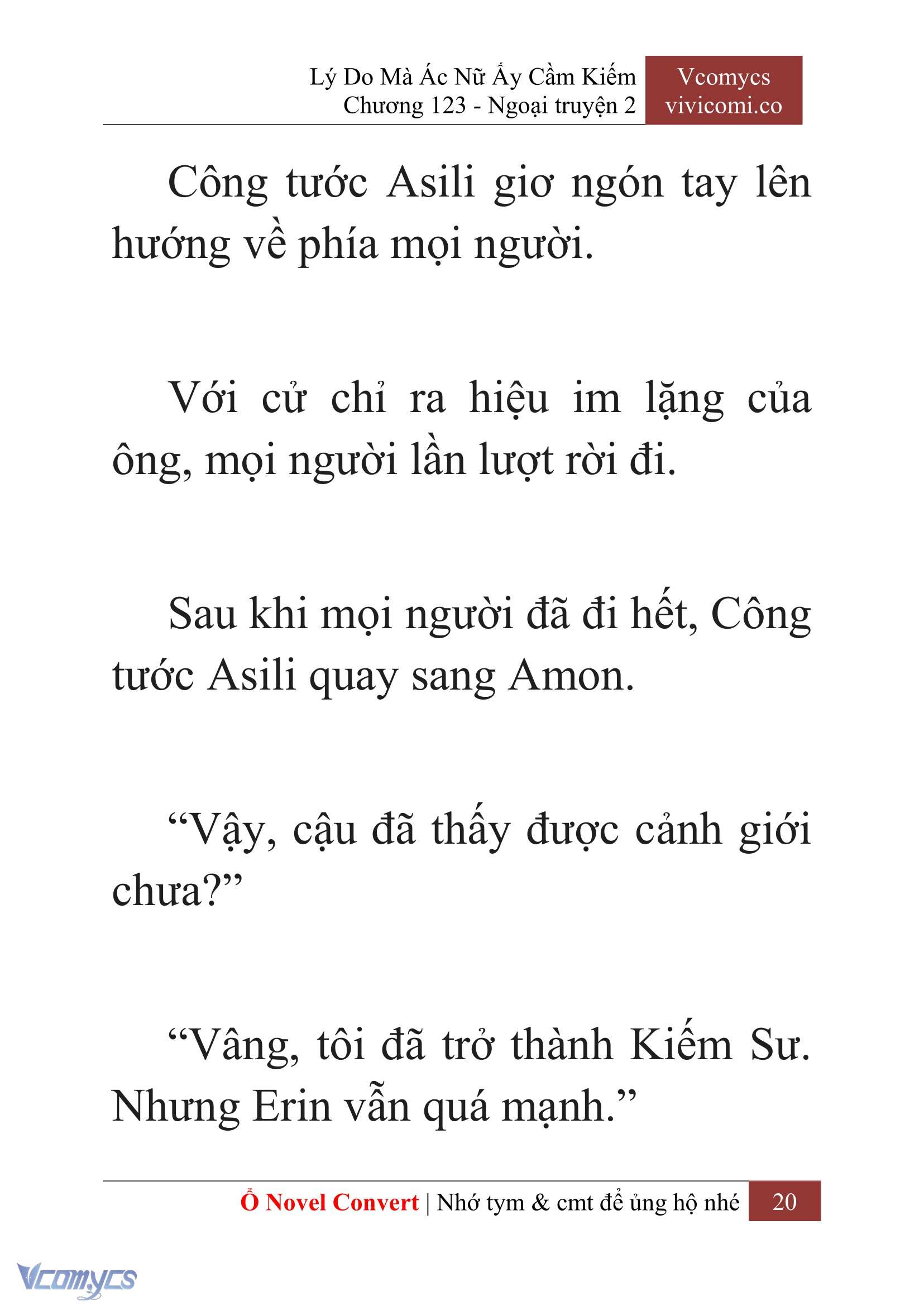[Novel] Lý Do Mà Ác Nữ Ấy Cầm Kiếm Chapter 123 - Trang 23