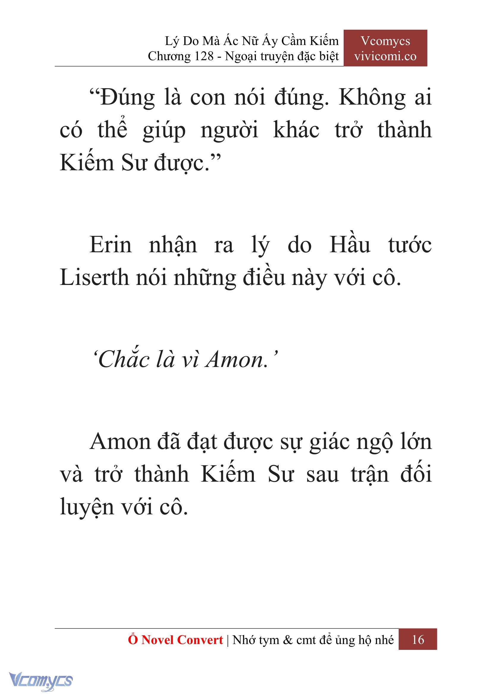 [Novel] Lý Do Mà Ác Nữ Ấy Cầm Kiếm Chapter 128 - Trang 19