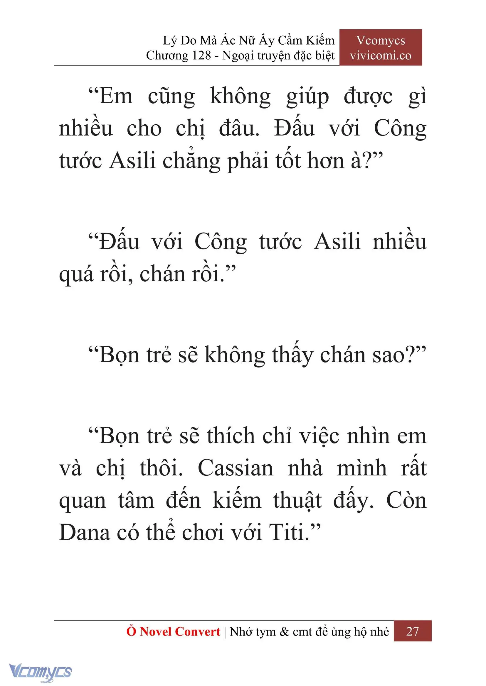 [Novel] Lý Do Mà Ác Nữ Ấy Cầm Kiếm Chapter 128 - Trang 30