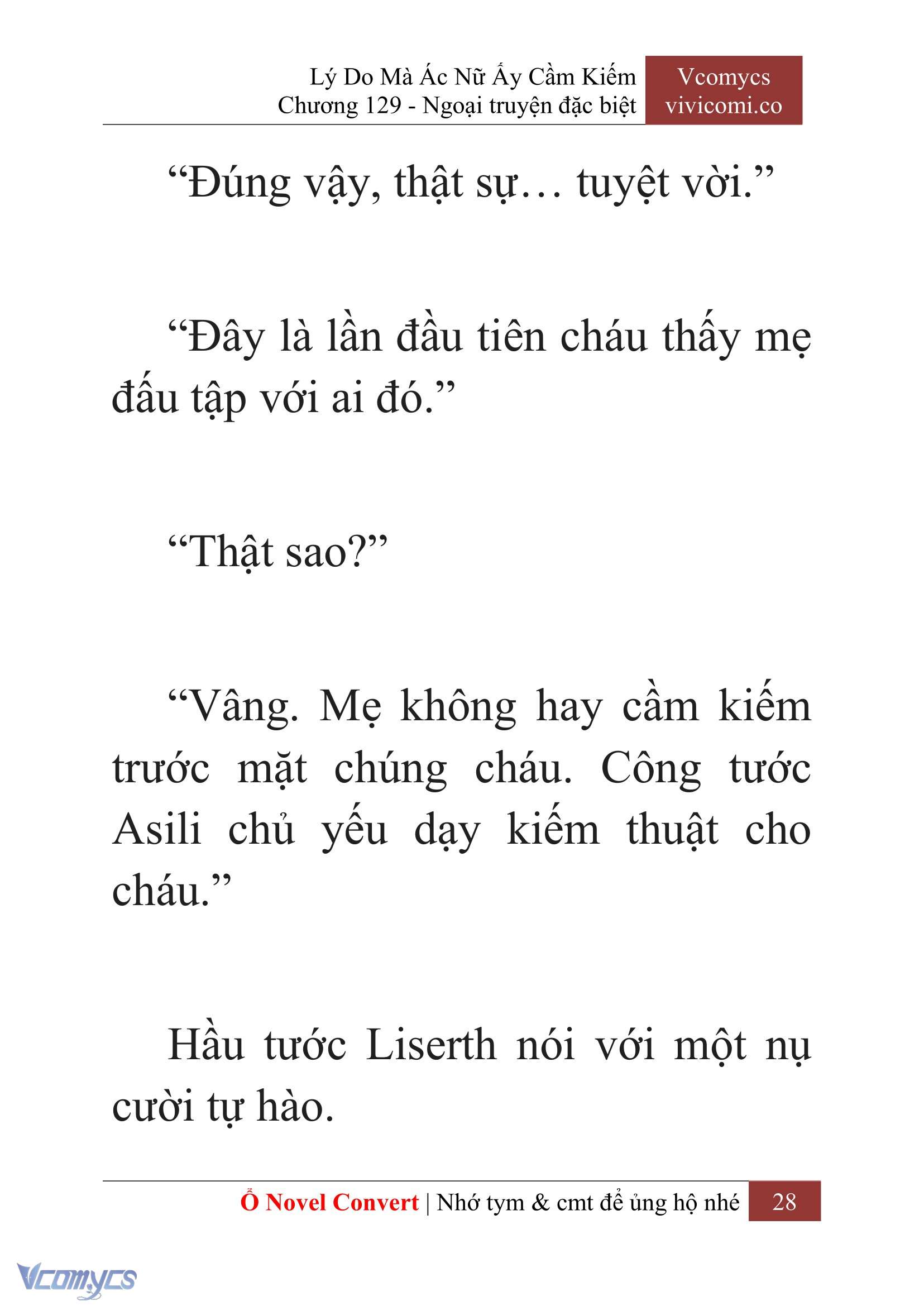 [Novel] Lý Do Mà Ác Nữ Ấy Cầm Kiếm Chapter 129 - Trang 31