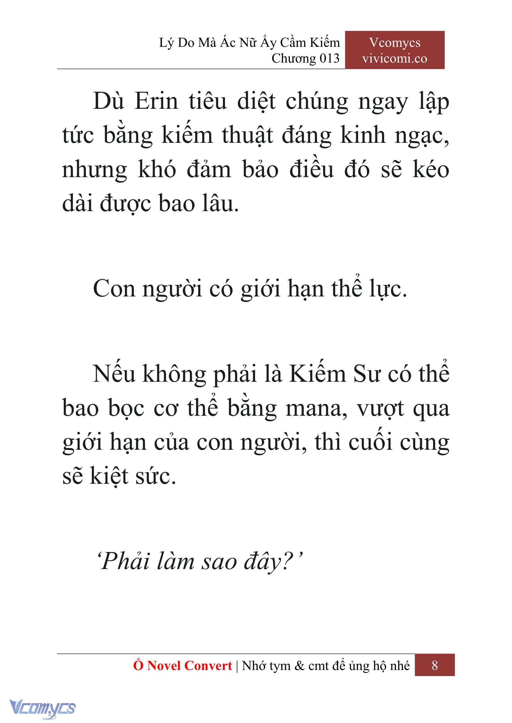 [Novel] Lý Do Mà Ác Nữ Ấy Cầm Kiếm Chapter 13 - Trang 11