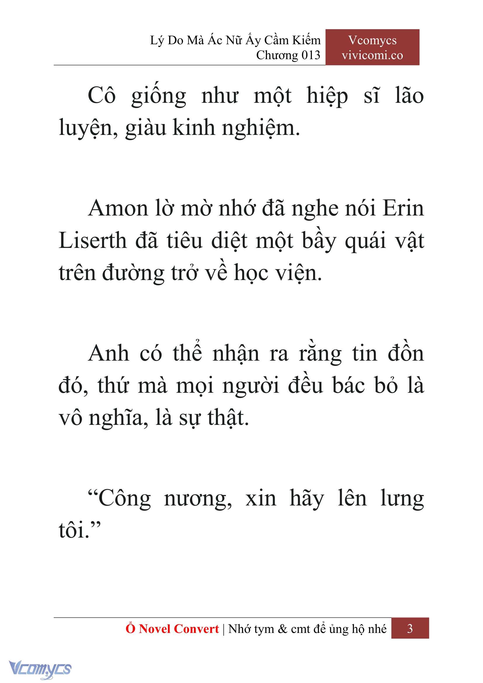 [Novel] Lý Do Mà Ác Nữ Ấy Cầm Kiếm Chapter 13 - Trang 6