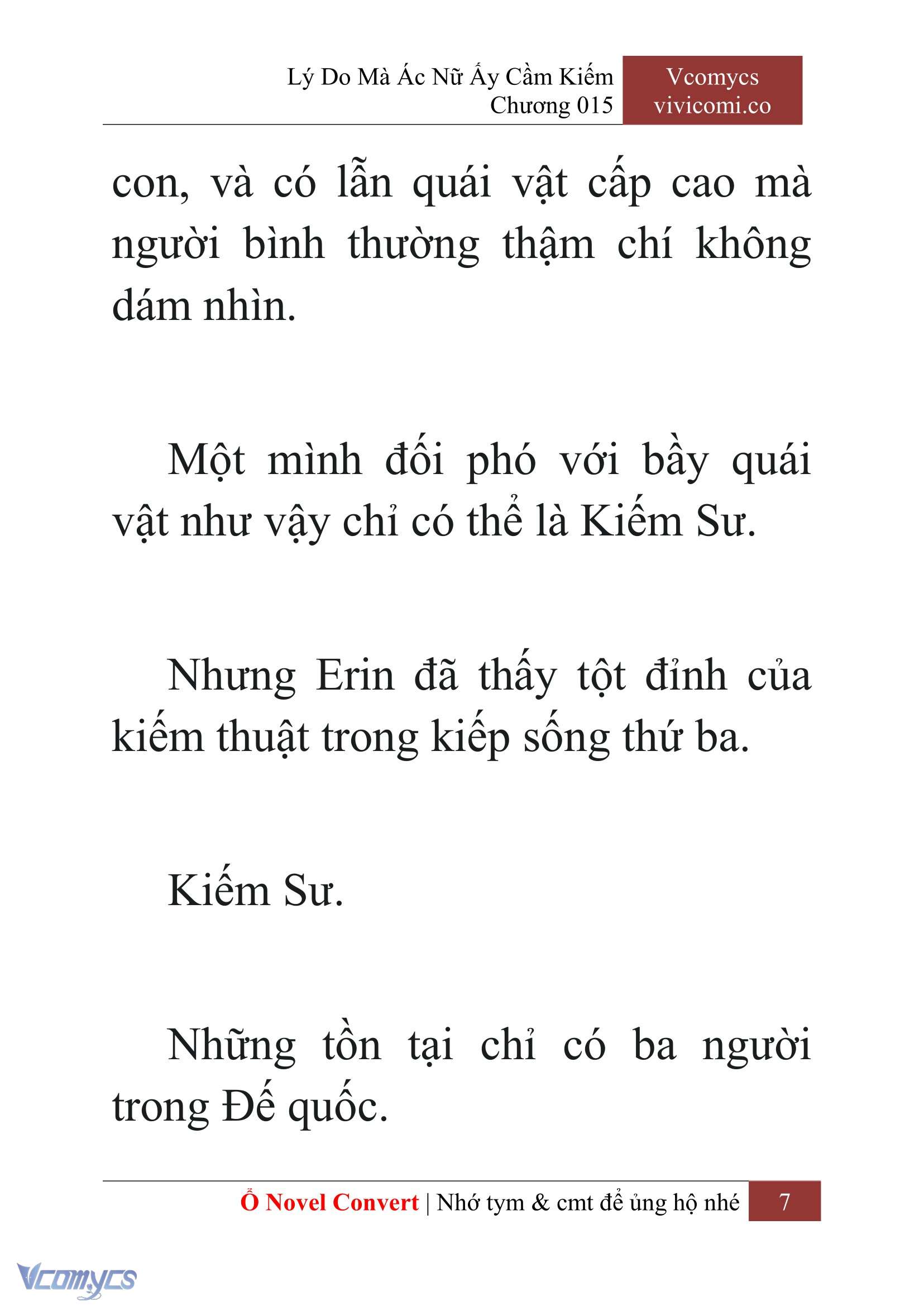 [Novel] Lý Do Mà Ác Nữ Ấy Cầm Kiếm Chapter 15 - Trang 10