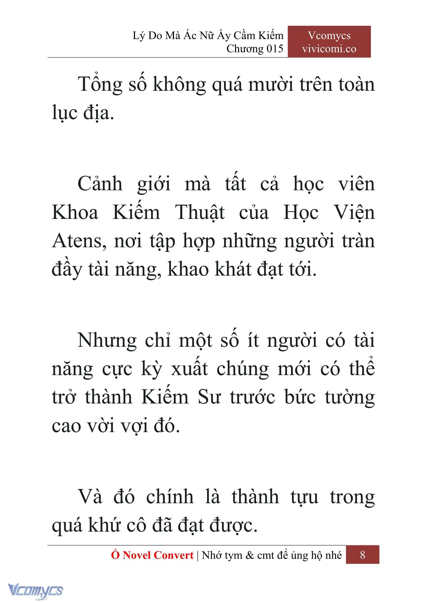 [Novel] Lý Do Mà Ác Nữ Ấy Cầm Kiếm Chapter 15 - Trang 11