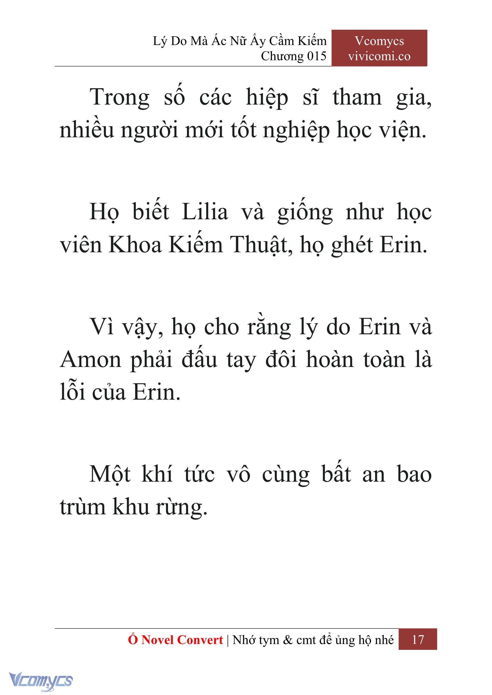 [Novel] Lý Do Mà Ác Nữ Ấy Cầm Kiếm Chapter 15 - Trang 20