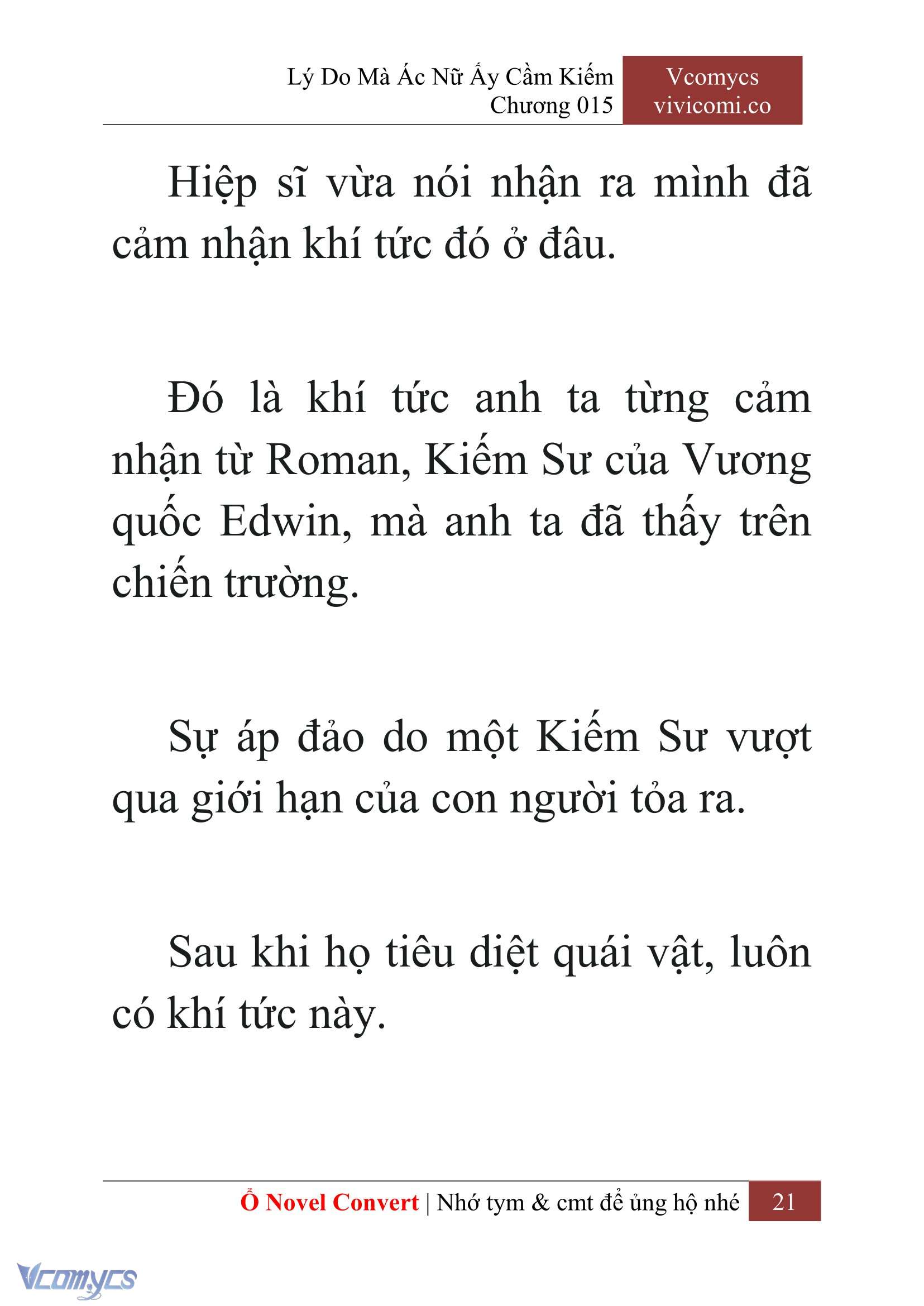 [Novel] Lý Do Mà Ác Nữ Ấy Cầm Kiếm Chapter 15 - Trang 24