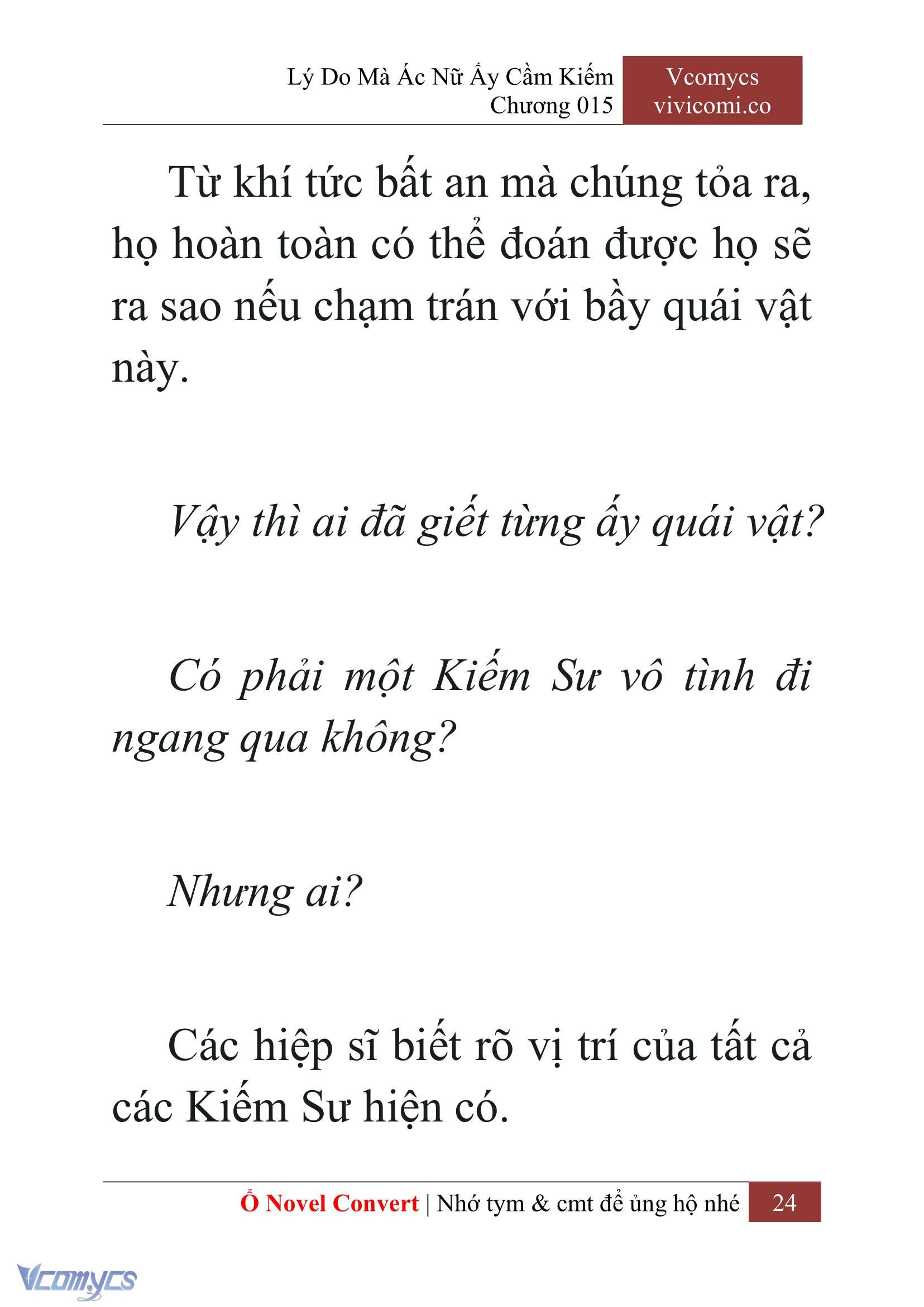 [Novel] Lý Do Mà Ác Nữ Ấy Cầm Kiếm Chapter 15 - Trang 27