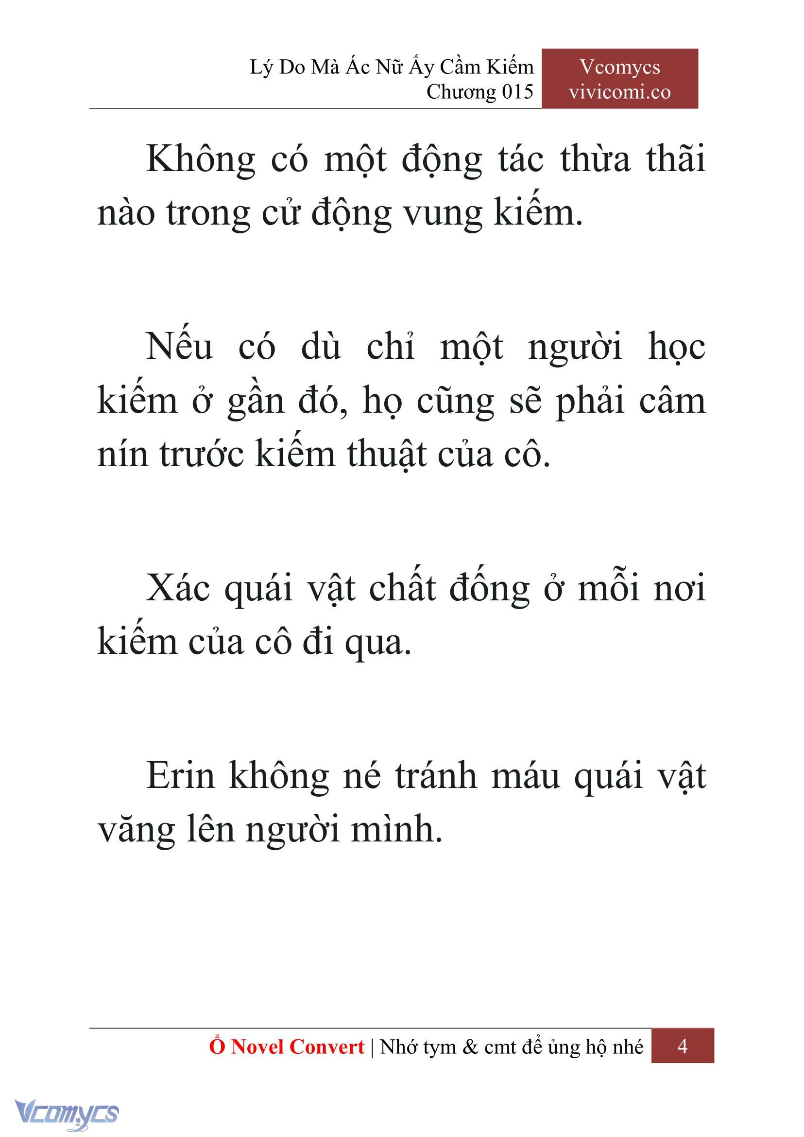 [Novel] Lý Do Mà Ác Nữ Ấy Cầm Kiếm Chapter 15 - Trang 7