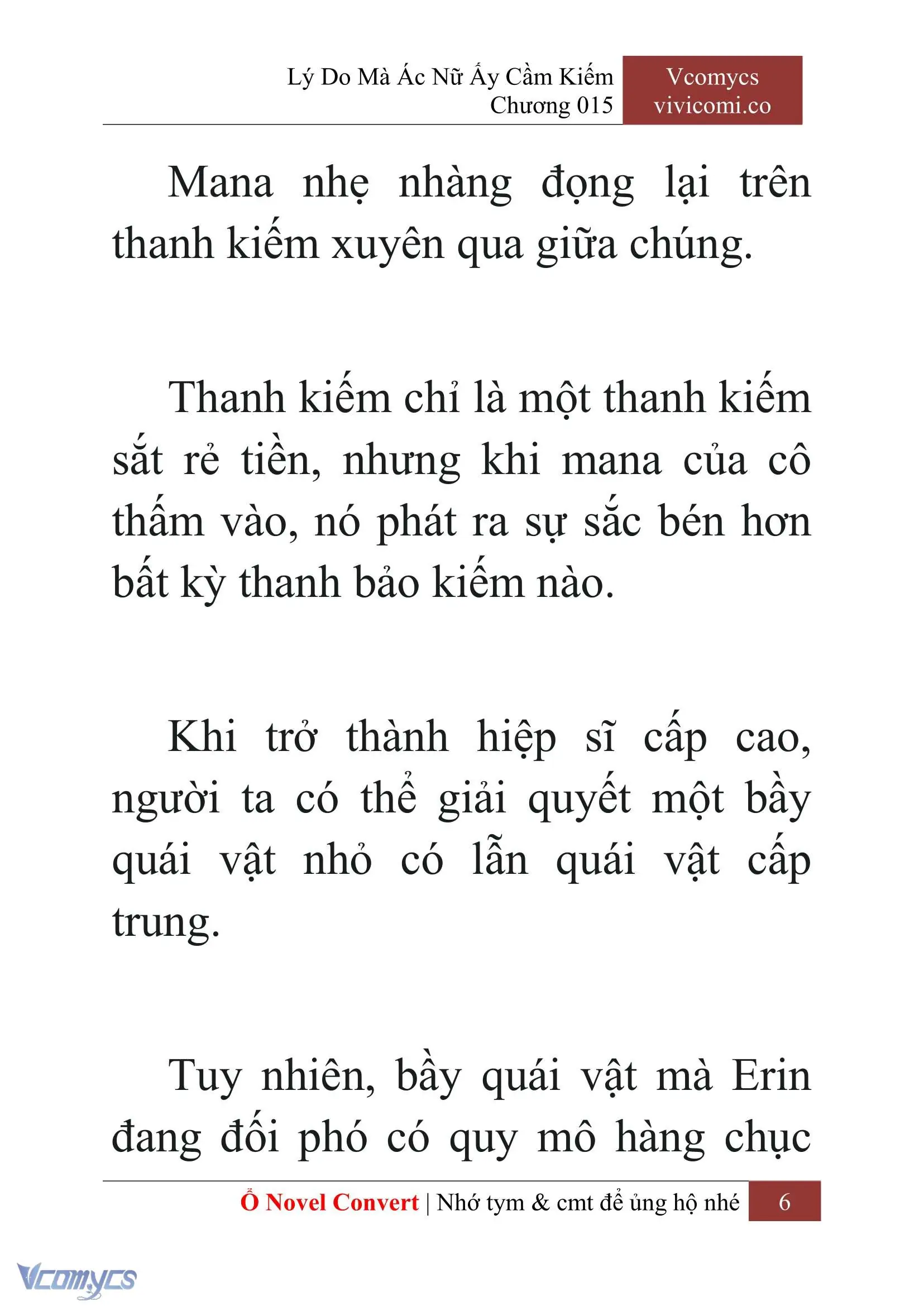 [Novel] Lý Do Mà Ác Nữ Ấy Cầm Kiếm Chapter 15 - Trang 9