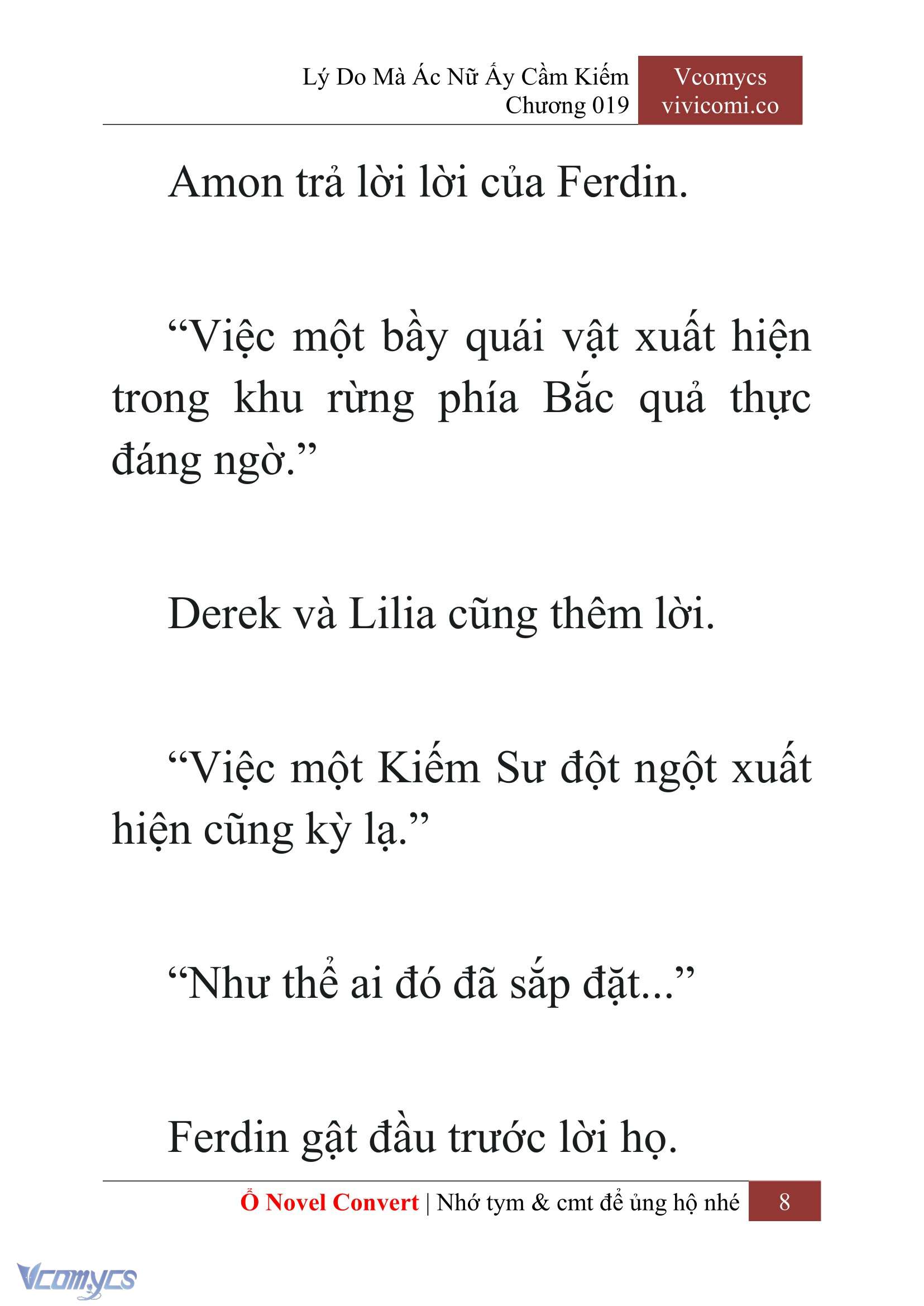[Novel] Lý Do Mà Ác Nữ Ấy Cầm Kiếm Chapter 19 - Trang 10