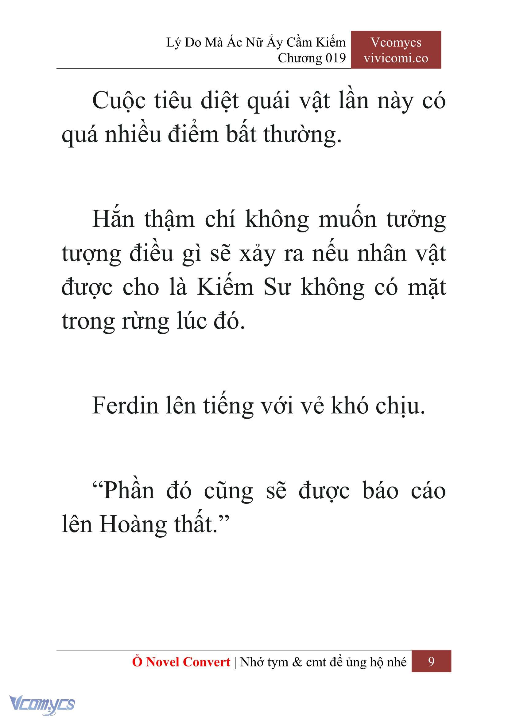 [Novel] Lý Do Mà Ác Nữ Ấy Cầm Kiếm Chapter 19 - Trang 11