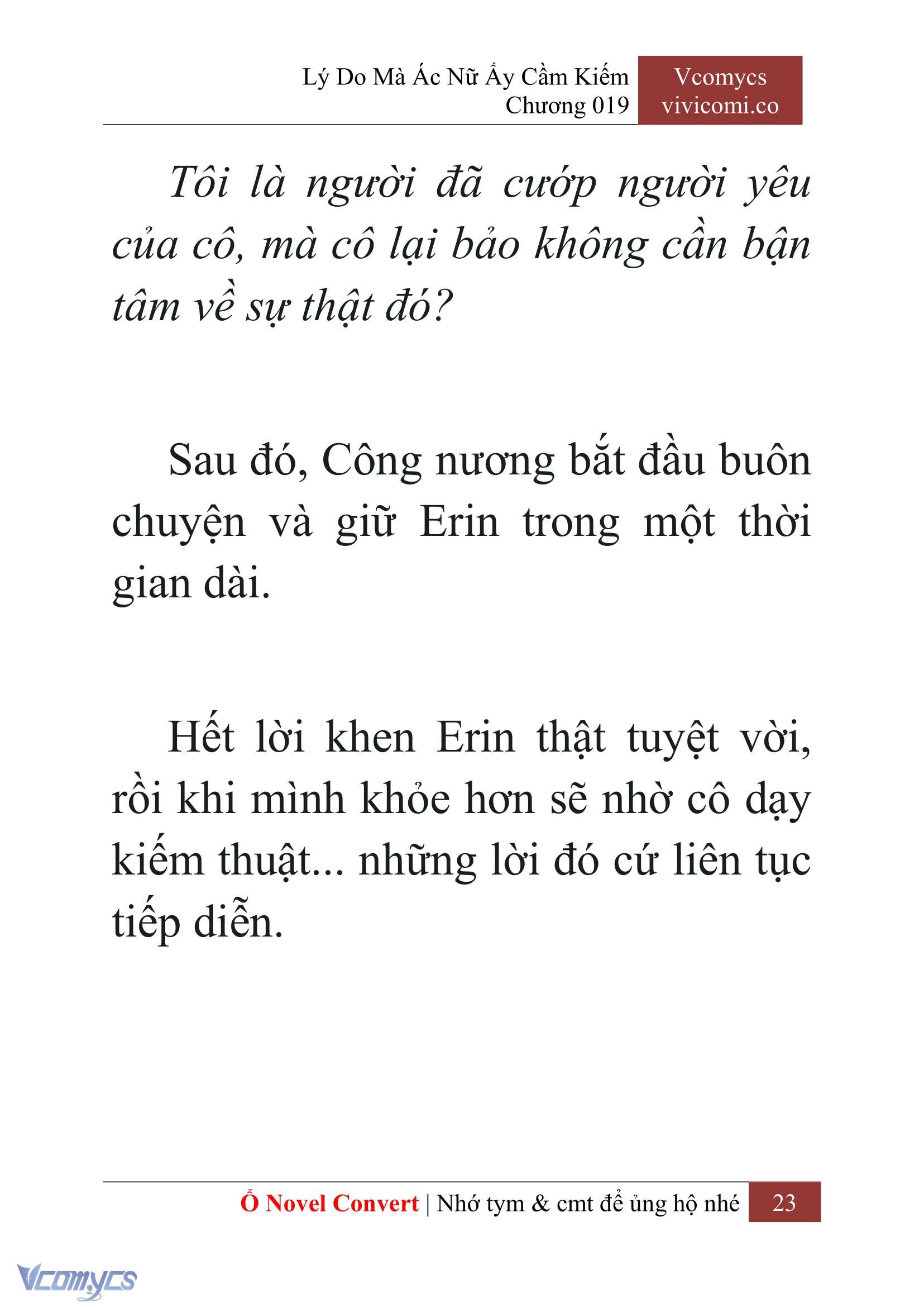 [Novel] Lý Do Mà Ác Nữ Ấy Cầm Kiếm Chapter 19 - Trang 25