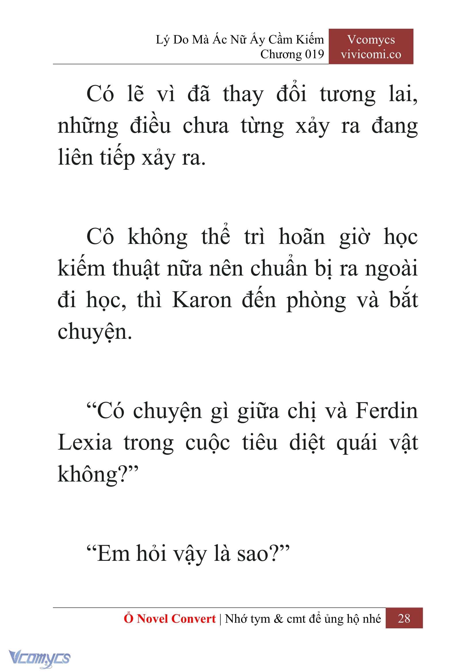 [Novel] Lý Do Mà Ác Nữ Ấy Cầm Kiếm Chapter 19 - Trang 30