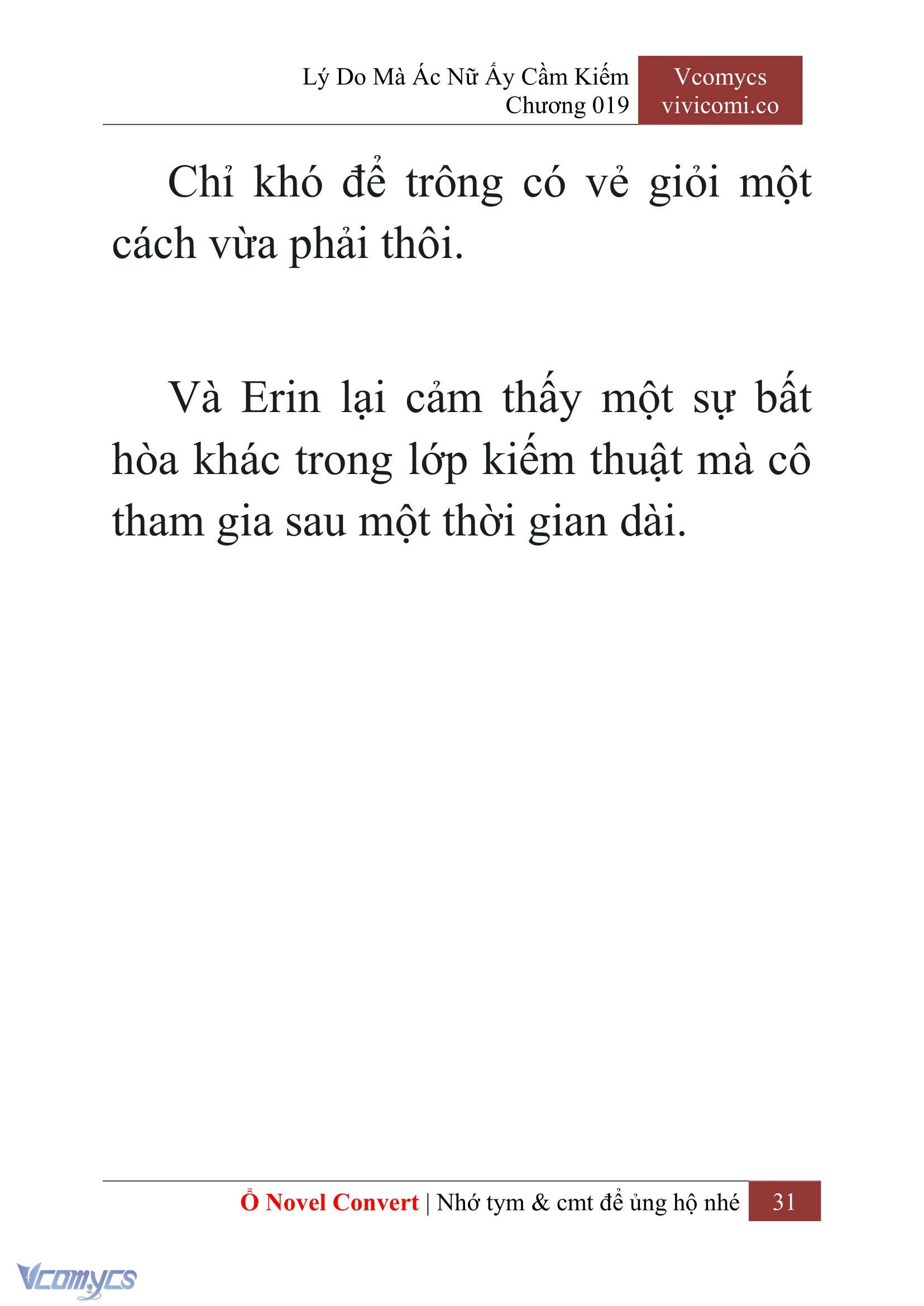 [Novel] Lý Do Mà Ác Nữ Ấy Cầm Kiếm Chapter 19 - Trang 33