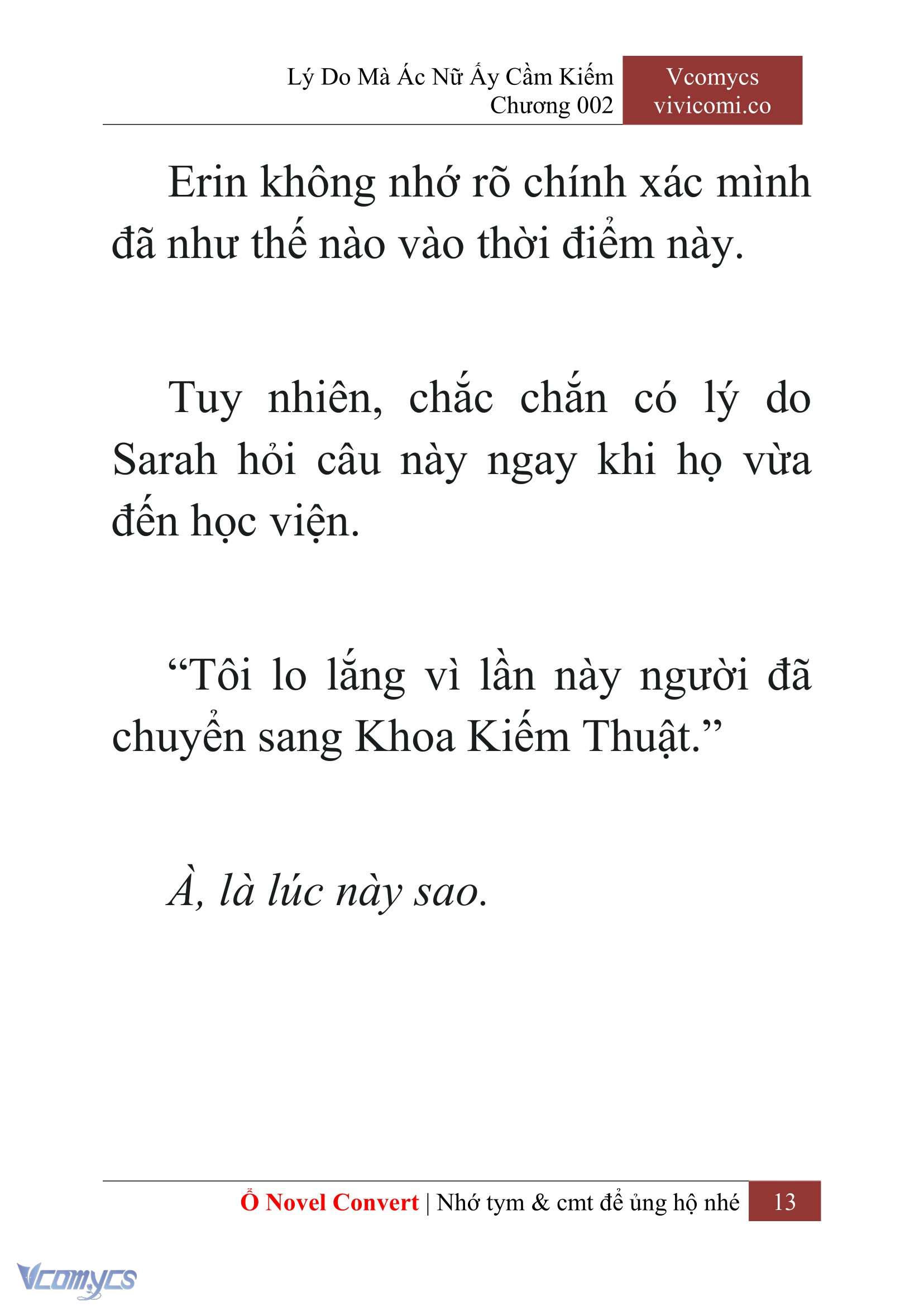 [Novel] Lý Do Mà Ác Nữ Ấy Cầm Kiếm Chapter 2 - Trang 16