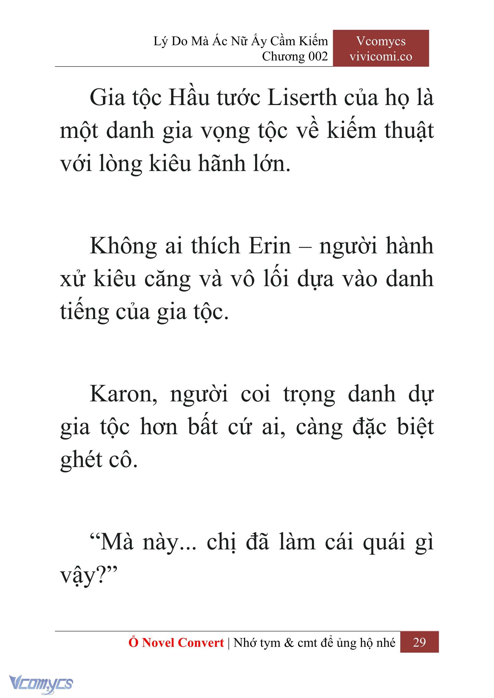 [Novel] Lý Do Mà Ác Nữ Ấy Cầm Kiếm Chapter 2 - Trang 32