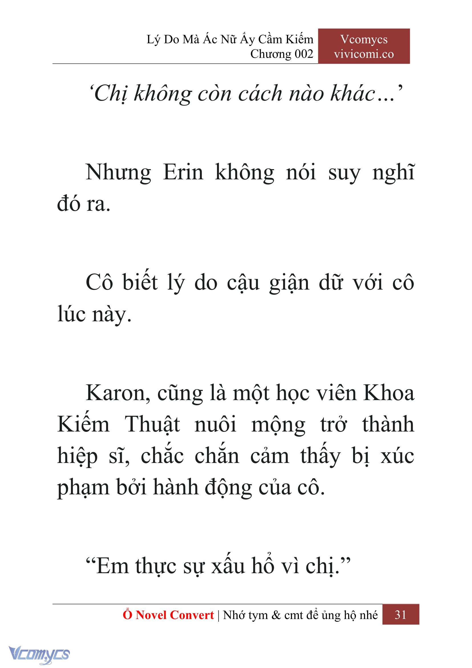 [Novel] Lý Do Mà Ác Nữ Ấy Cầm Kiếm Chapter 2 - Trang 34