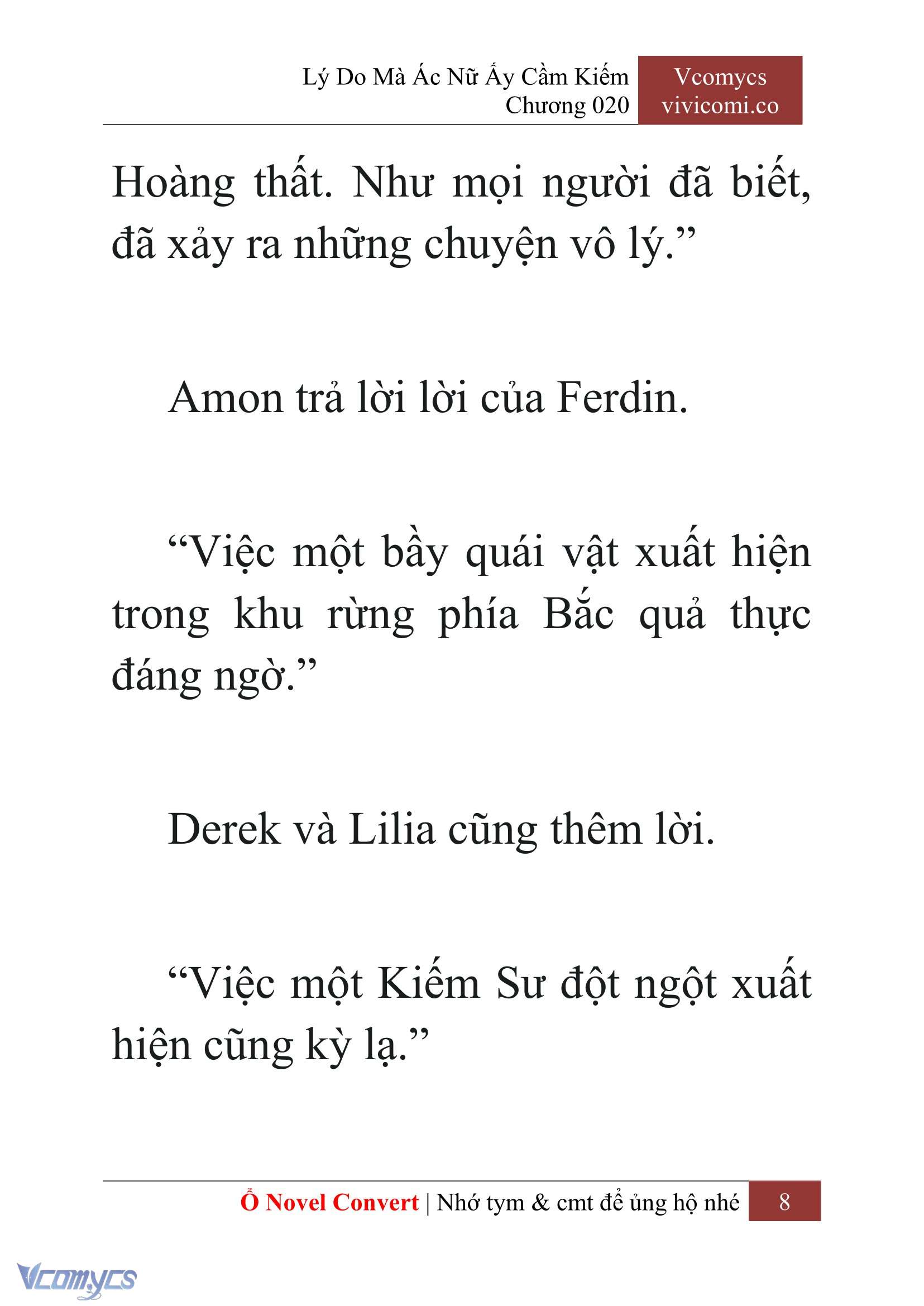 [Novel] Lý Do Mà Ác Nữ Ấy Cầm Kiếm Chapter 20 - Trang 11