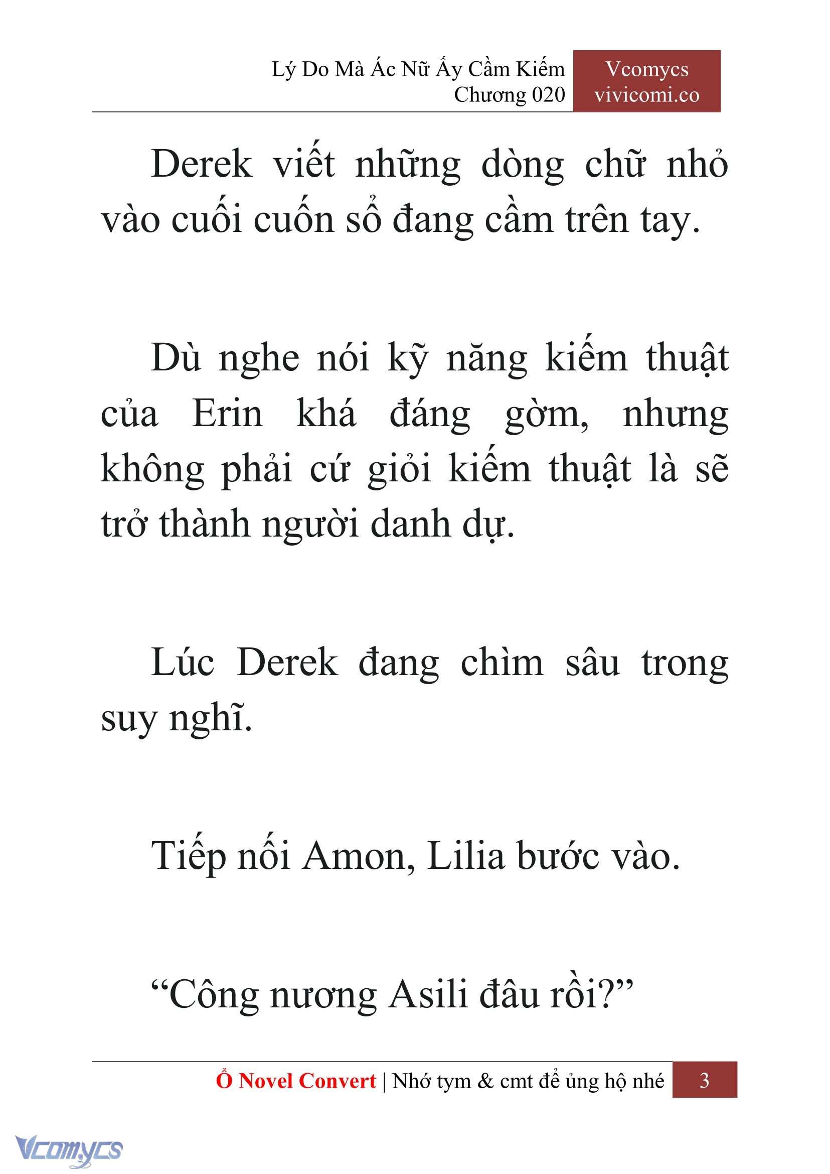 [Novel] Lý Do Mà Ác Nữ Ấy Cầm Kiếm Chapter 20 - Trang 6
