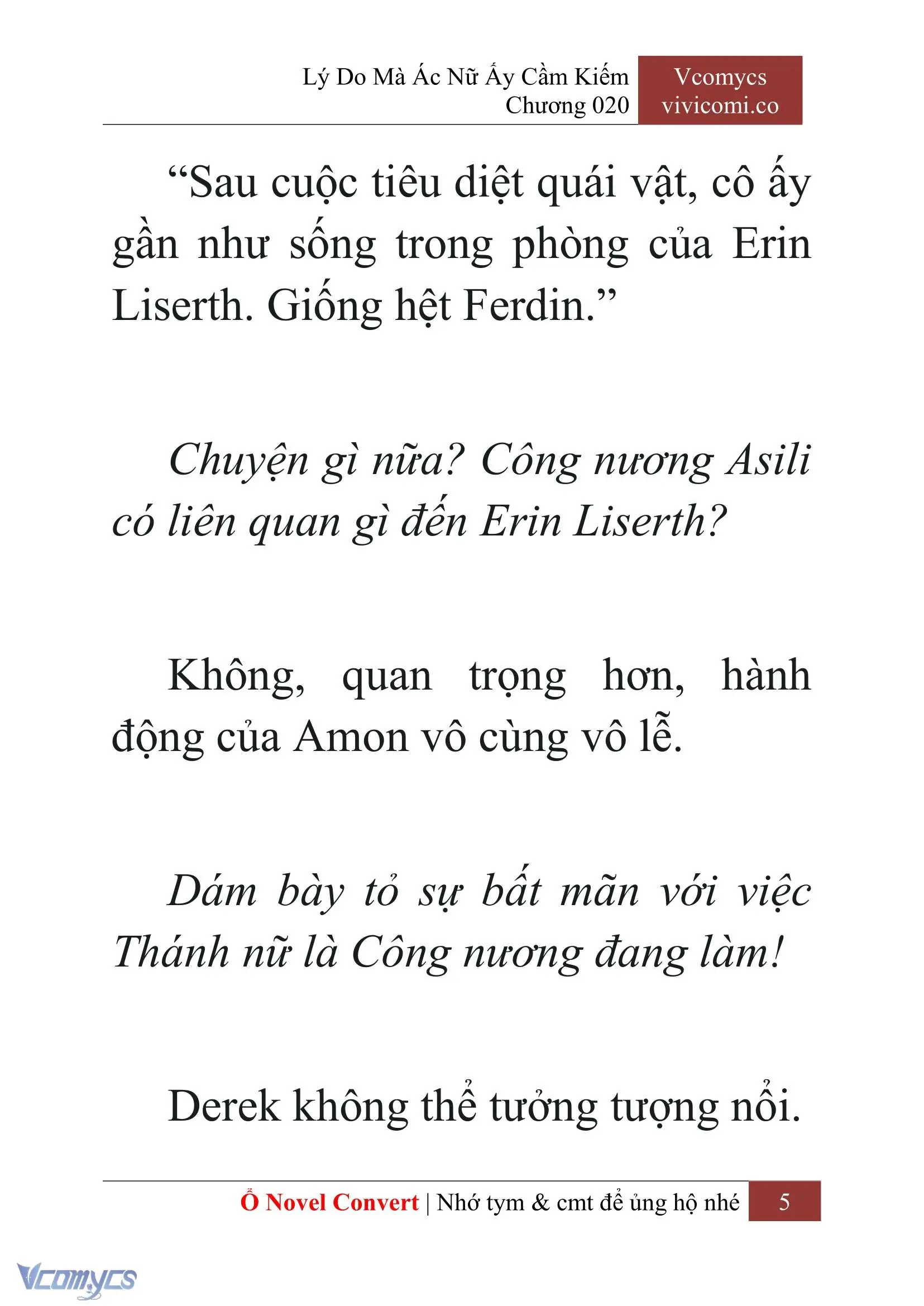 [Novel] Lý Do Mà Ác Nữ Ấy Cầm Kiếm Chapter 20 - Trang 8