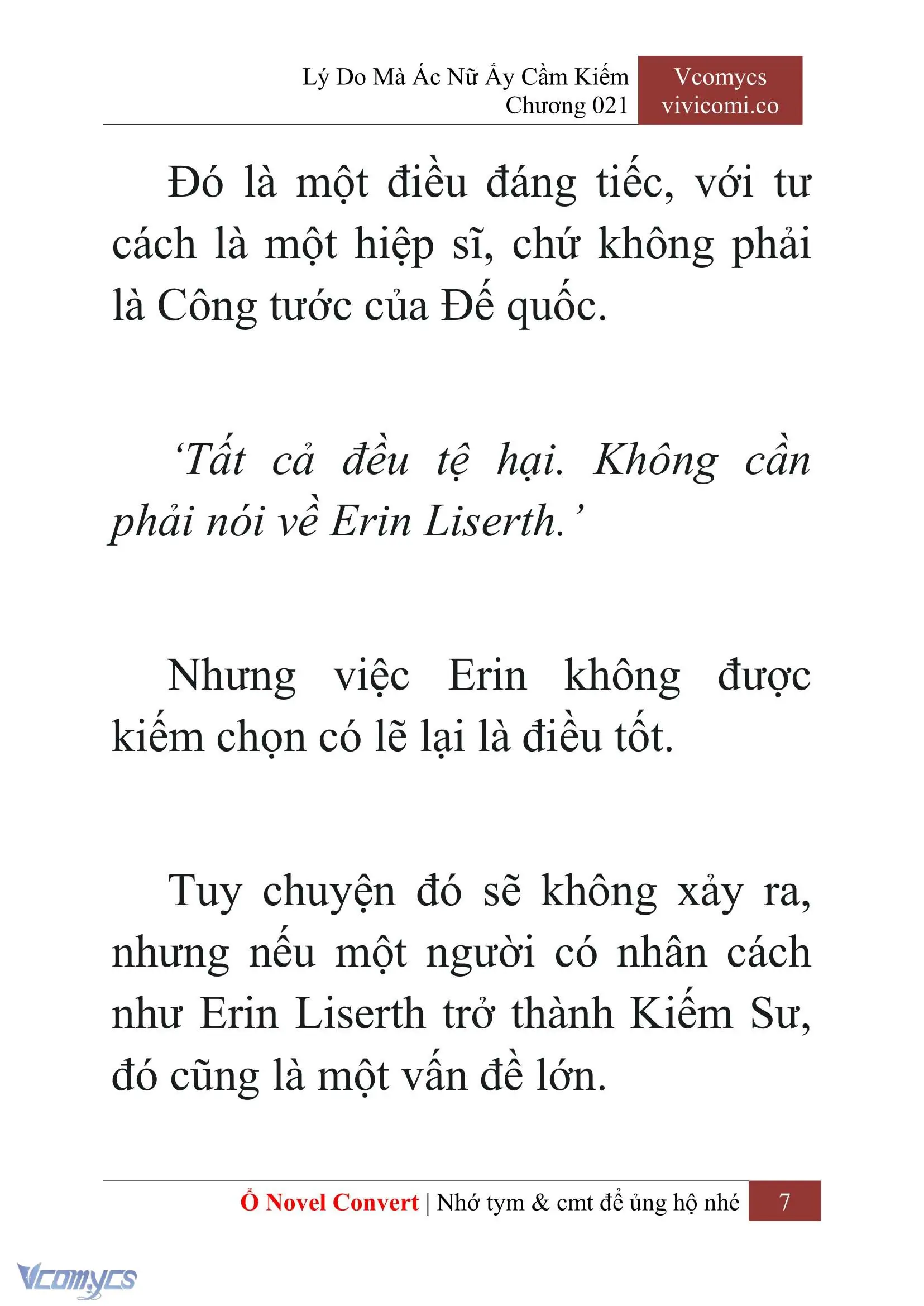 [Novel] Lý Do Mà Ác Nữ Ấy Cầm Kiếm Chapter 21 - Trang 10