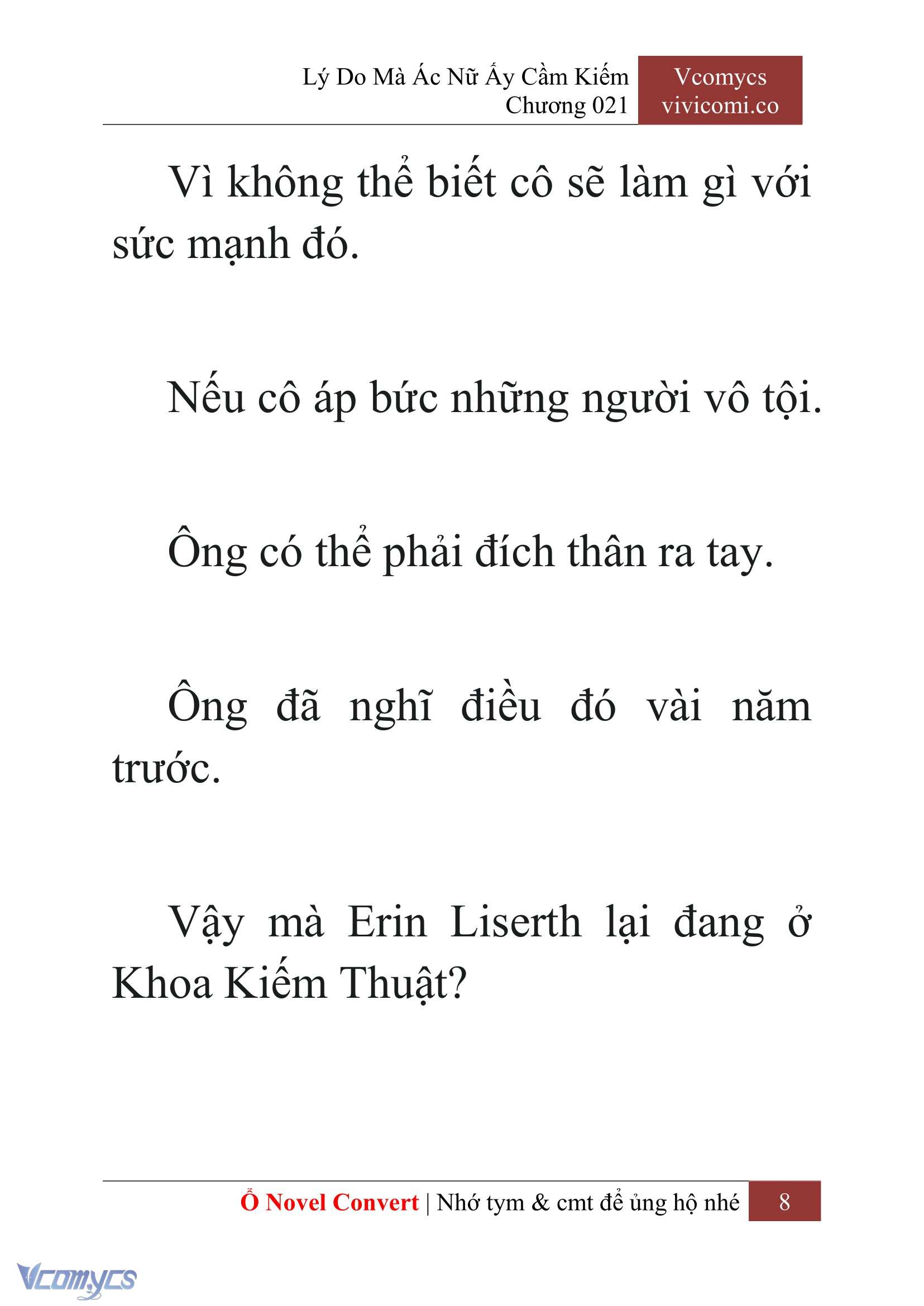 [Novel] Lý Do Mà Ác Nữ Ấy Cầm Kiếm Chapter 21 - Trang 11