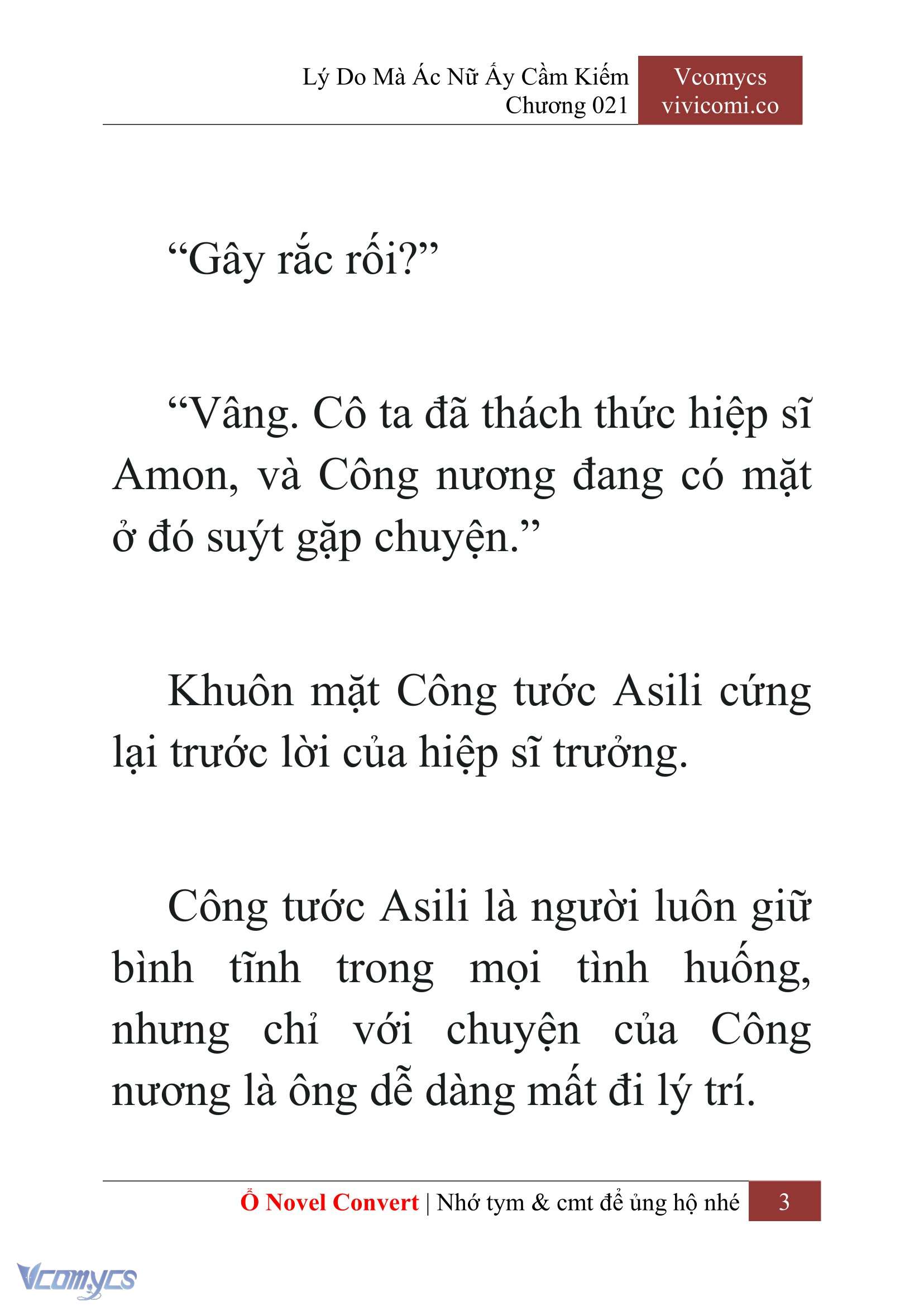 [Novel] Lý Do Mà Ác Nữ Ấy Cầm Kiếm Chapter 21 - Trang 6