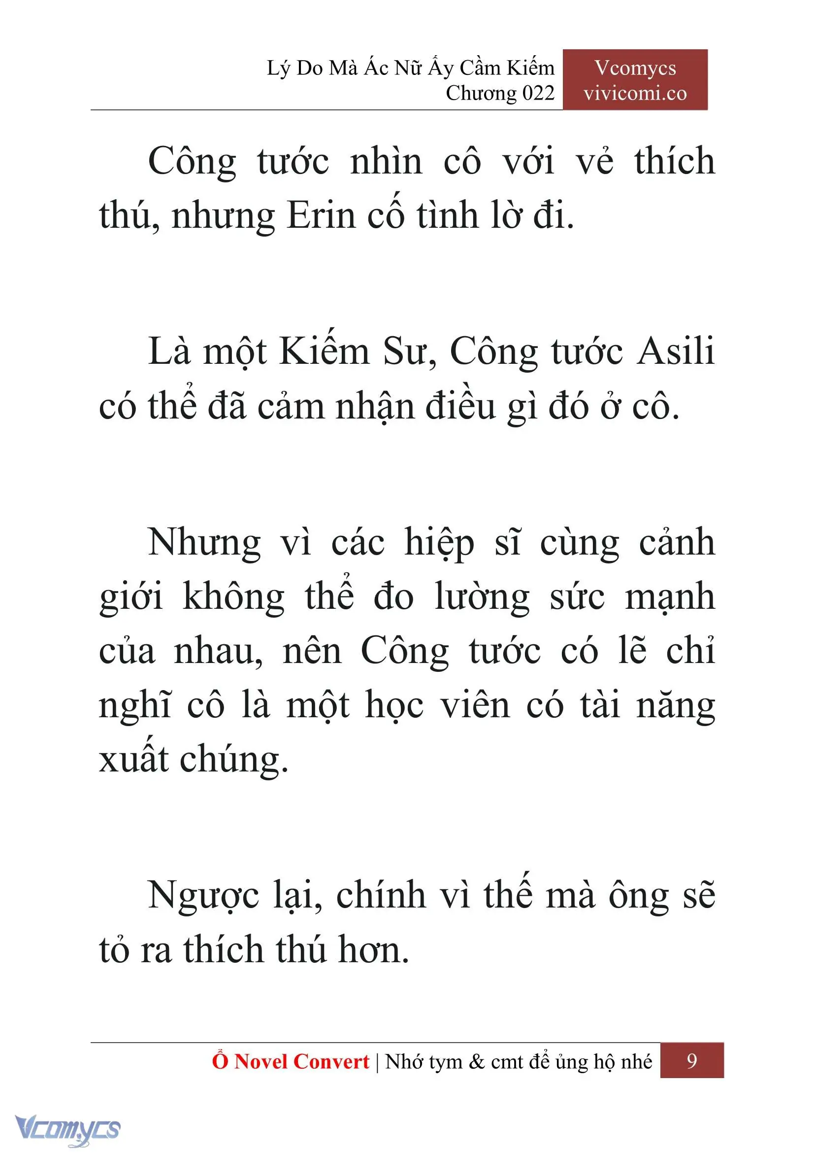 [Novel] Lý Do Mà Ác Nữ Ấy Cầm Kiếm Chapter 22 - Trang 12