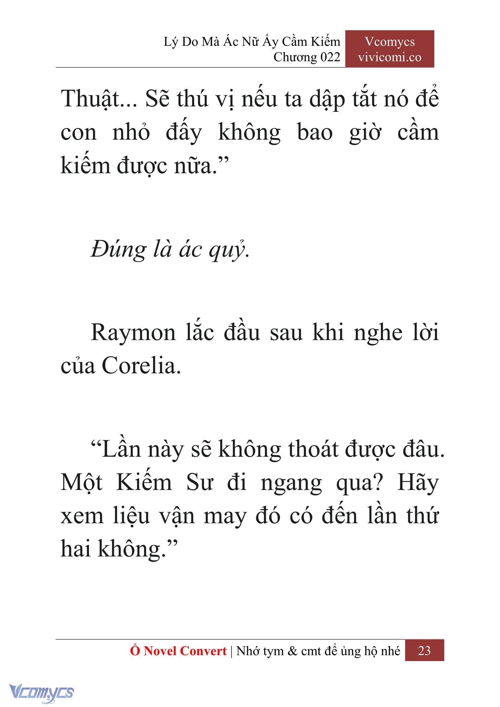 [Novel] Lý Do Mà Ác Nữ Ấy Cầm Kiếm Chapter 22 - Trang 26