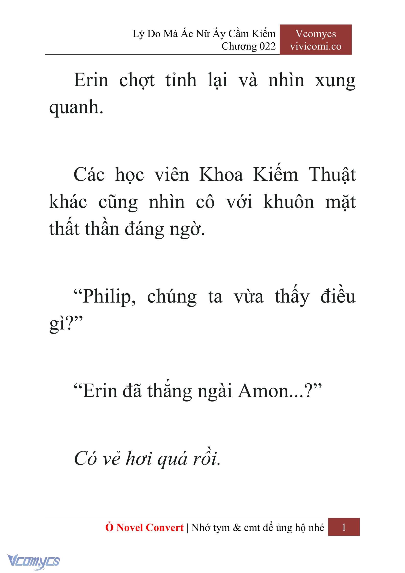 [Novel] Lý Do Mà Ác Nữ Ấy Cầm Kiếm Chapter 22 - Trang 4