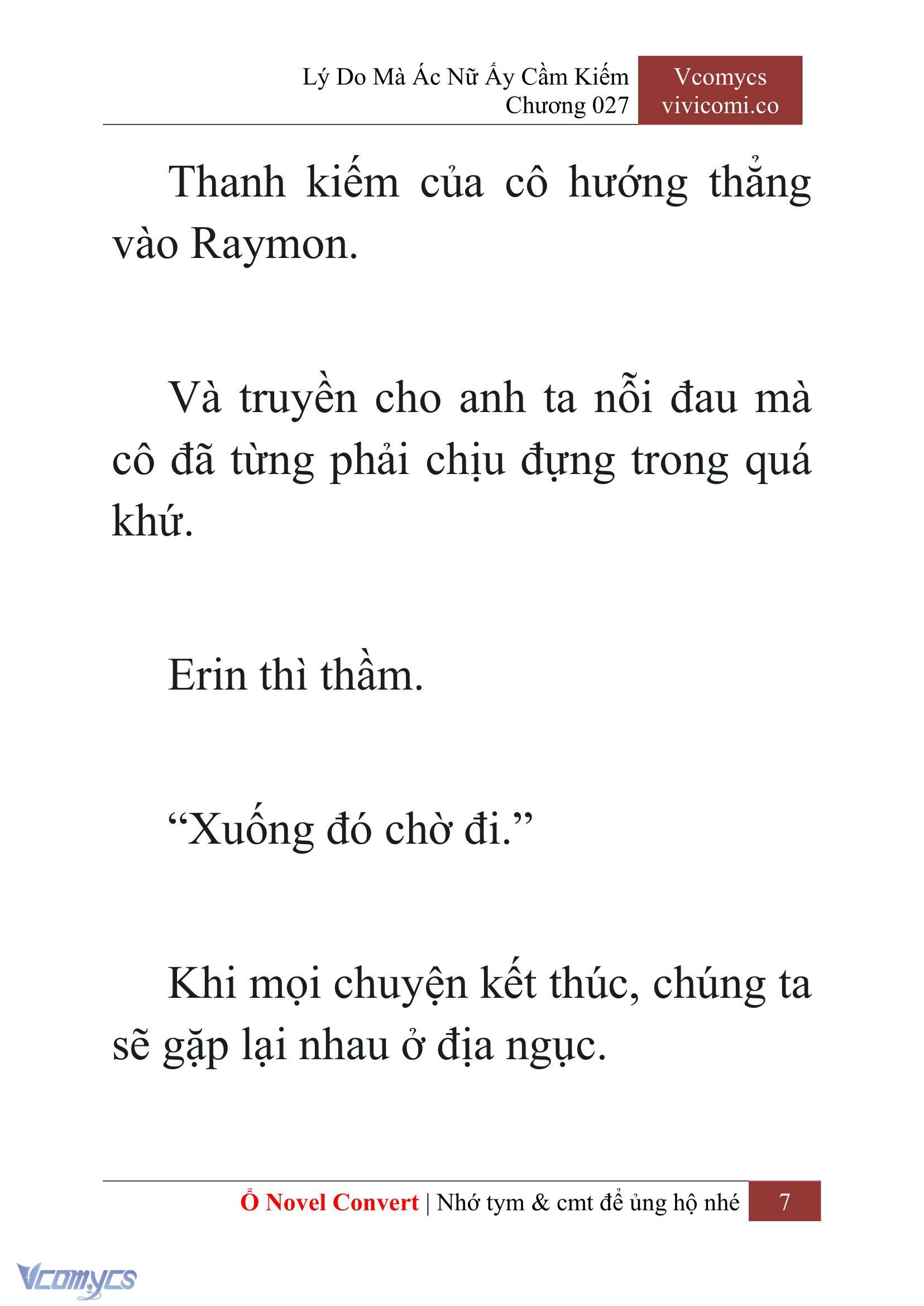 [Novel] Lý Do Mà Ác Nữ Ấy Cầm Kiếm Chapter 27 - Trang 10