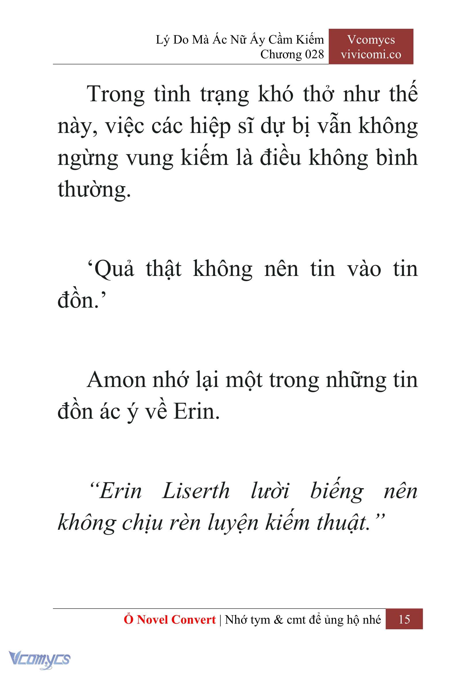 [Novel] Lý Do Mà Ác Nữ Ấy Cầm Kiếm Chapter 28 - Trang 18