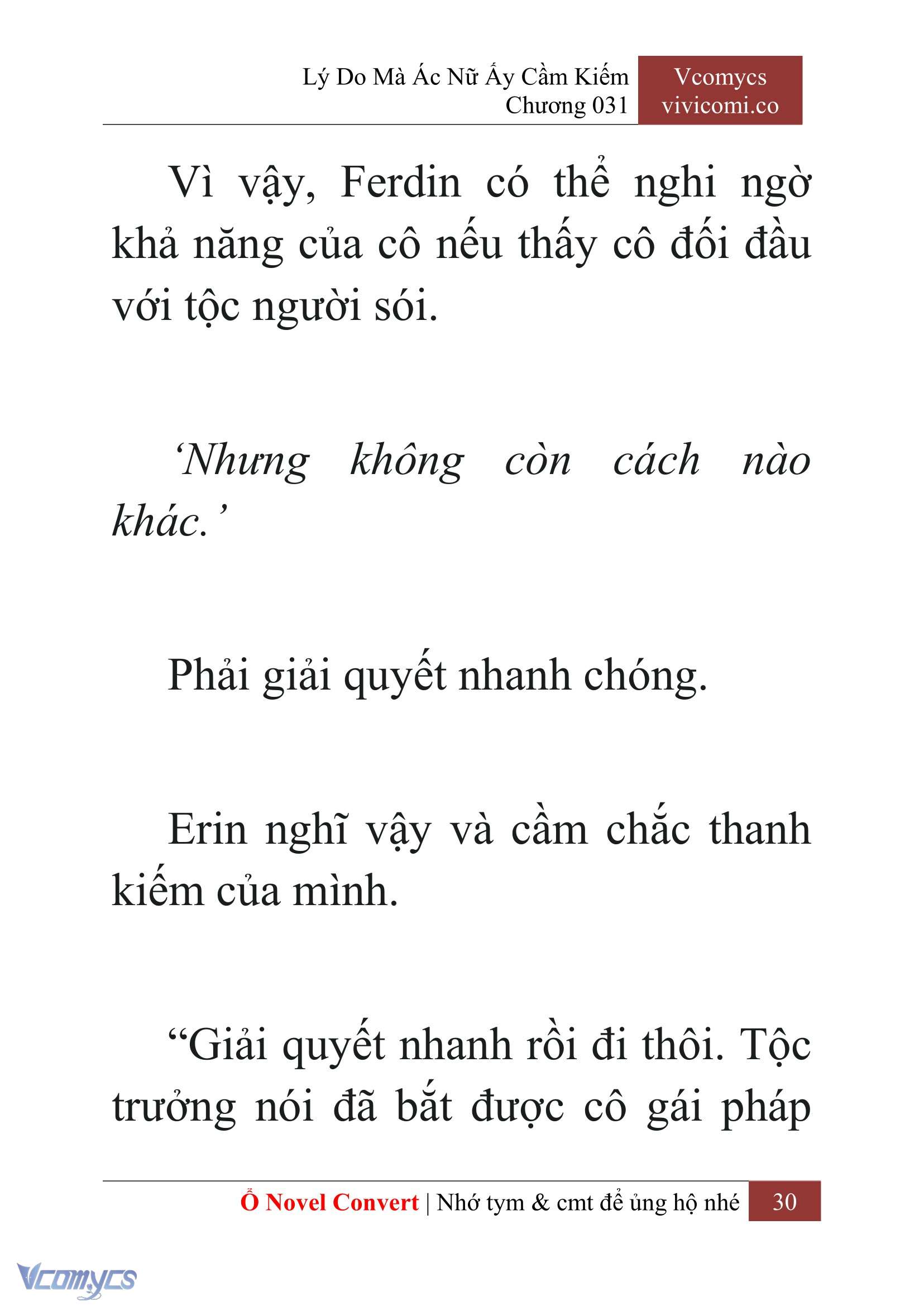 [Novel] Lý Do Mà Ác Nữ Ấy Cầm Kiếm Chapter 31 - Trang 33
