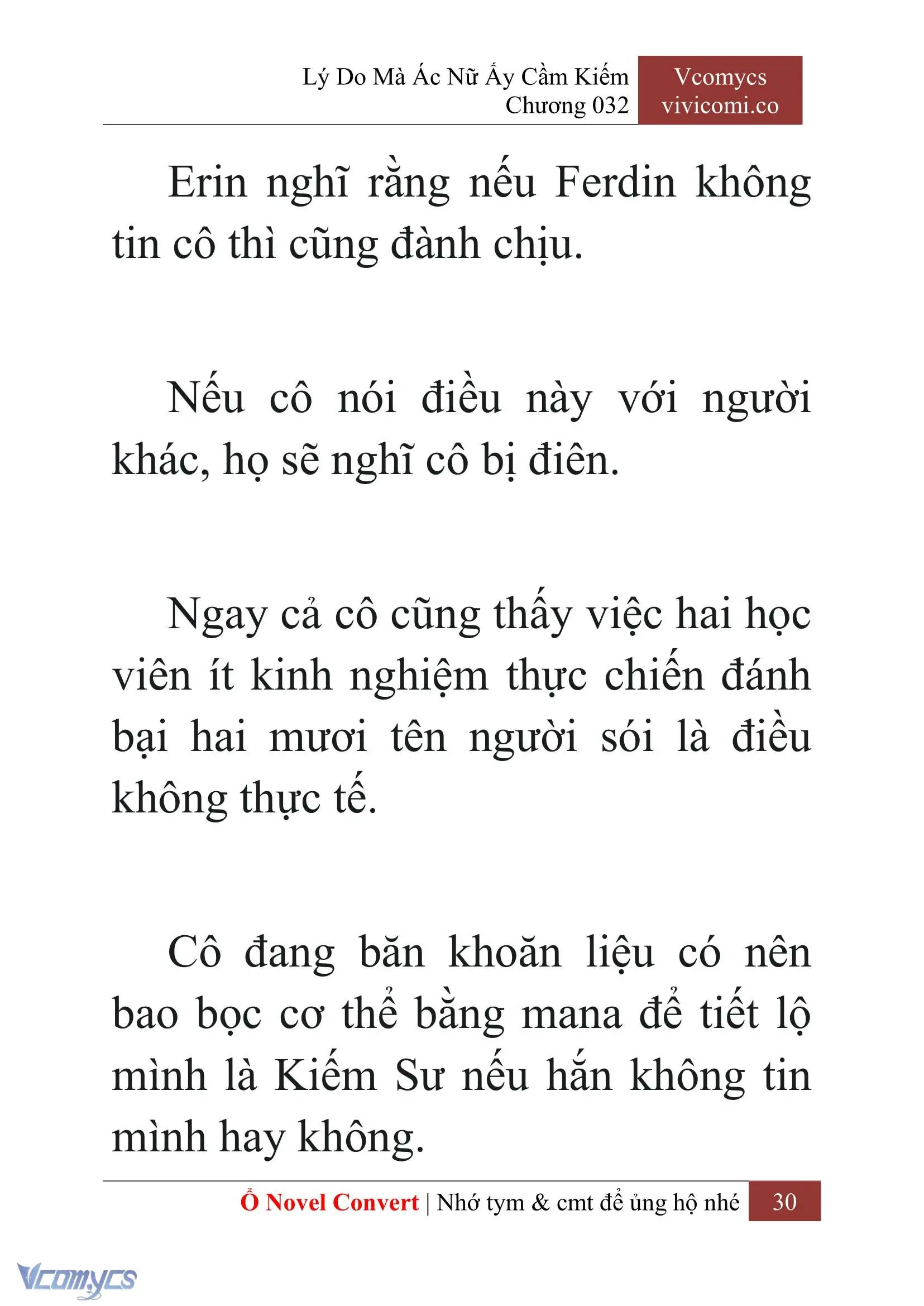 [Novel] Lý Do Mà Ác Nữ Ấy Cầm Kiếm Chapter 32 - Trang 33