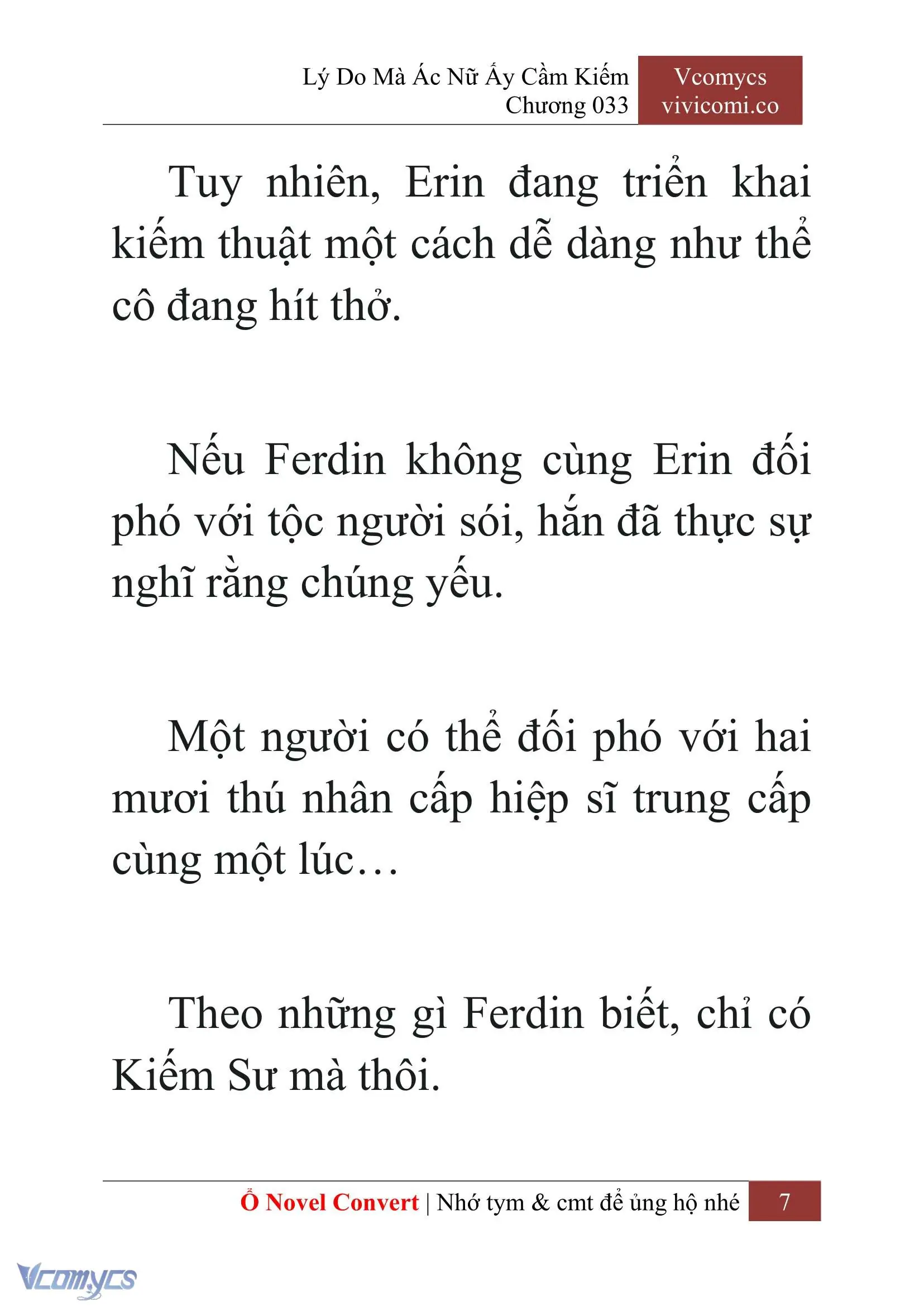 [Novel] Lý Do Mà Ác Nữ Ấy Cầm Kiếm Chapter 33 - Trang 10