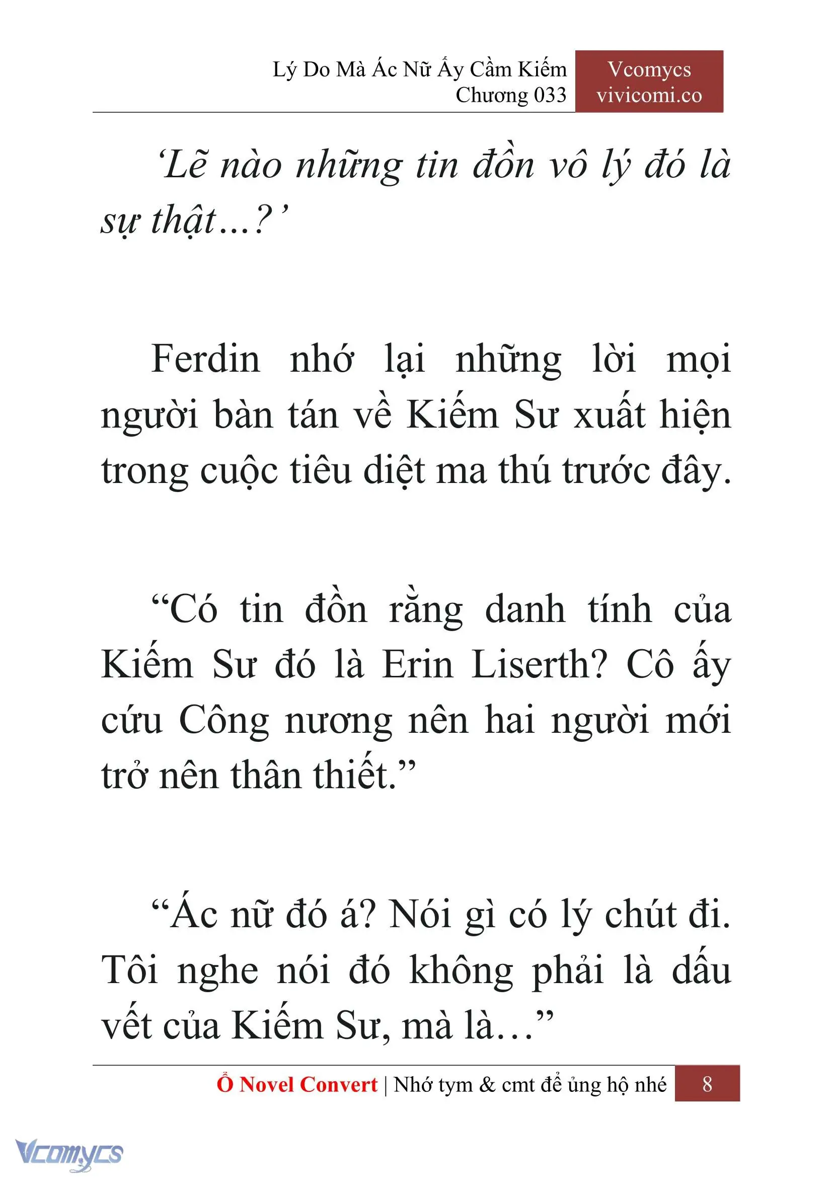 [Novel] Lý Do Mà Ác Nữ Ấy Cầm Kiếm Chapter 33 - Trang 11