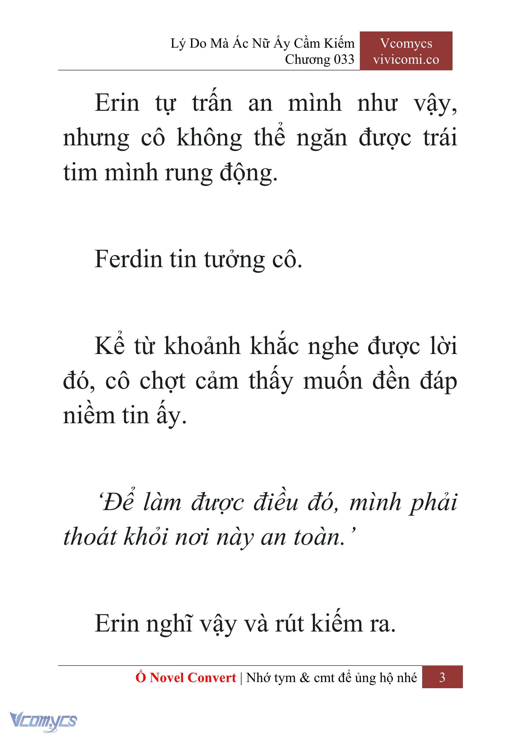 [Novel] Lý Do Mà Ác Nữ Ấy Cầm Kiếm Chapter 33 - Trang 6