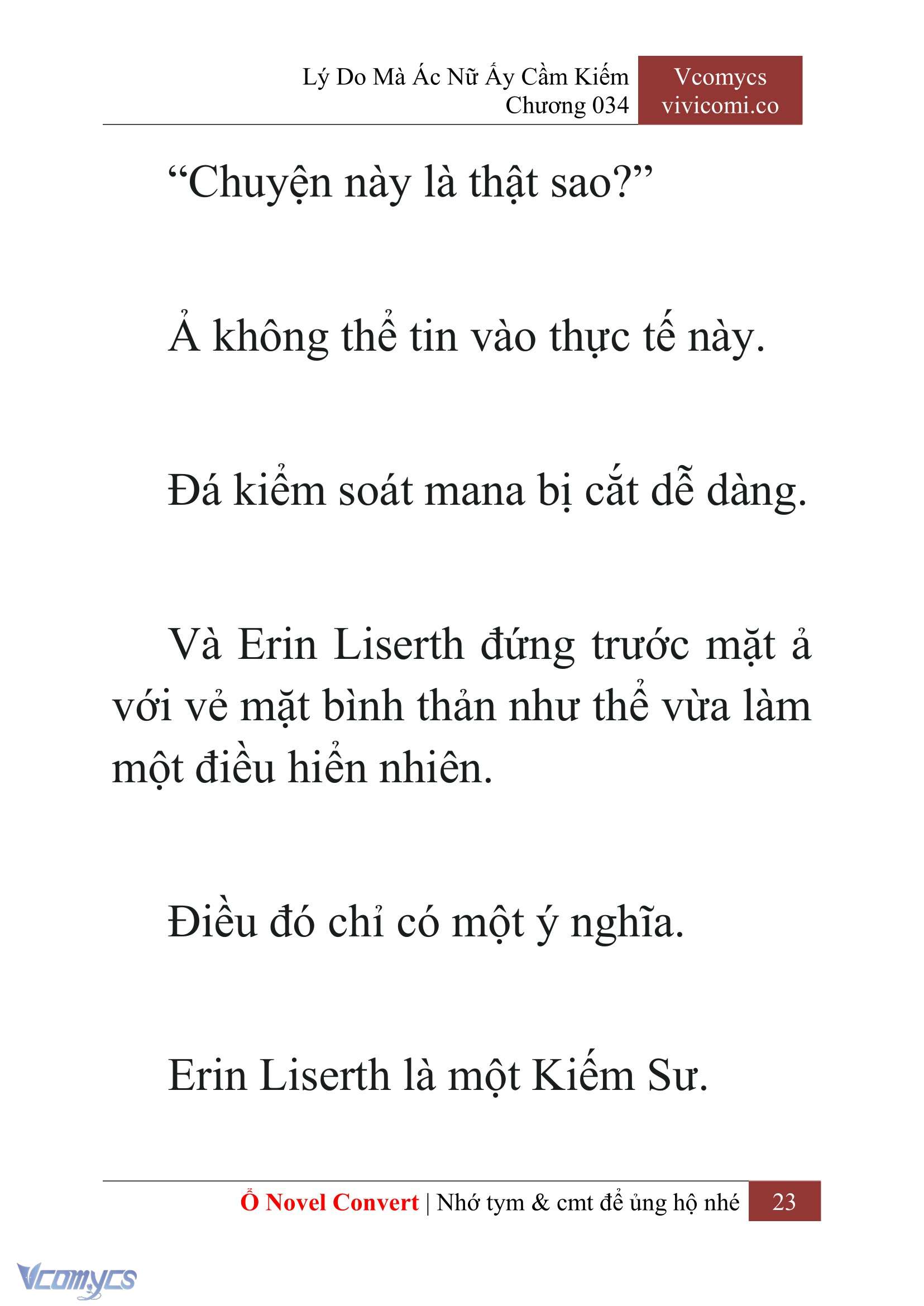 [Novel] Lý Do Mà Ác Nữ Ấy Cầm Kiếm Chapter 34 - Trang 26