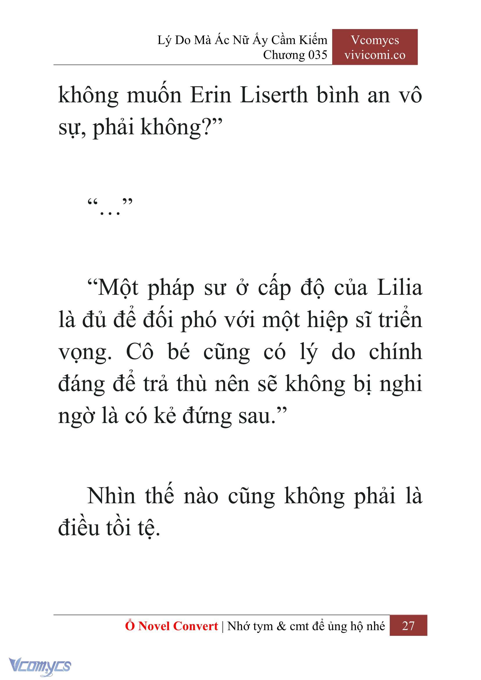 [Novel] Lý Do Mà Ác Nữ Ấy Cầm Kiếm Chapter 35 - Trang 30