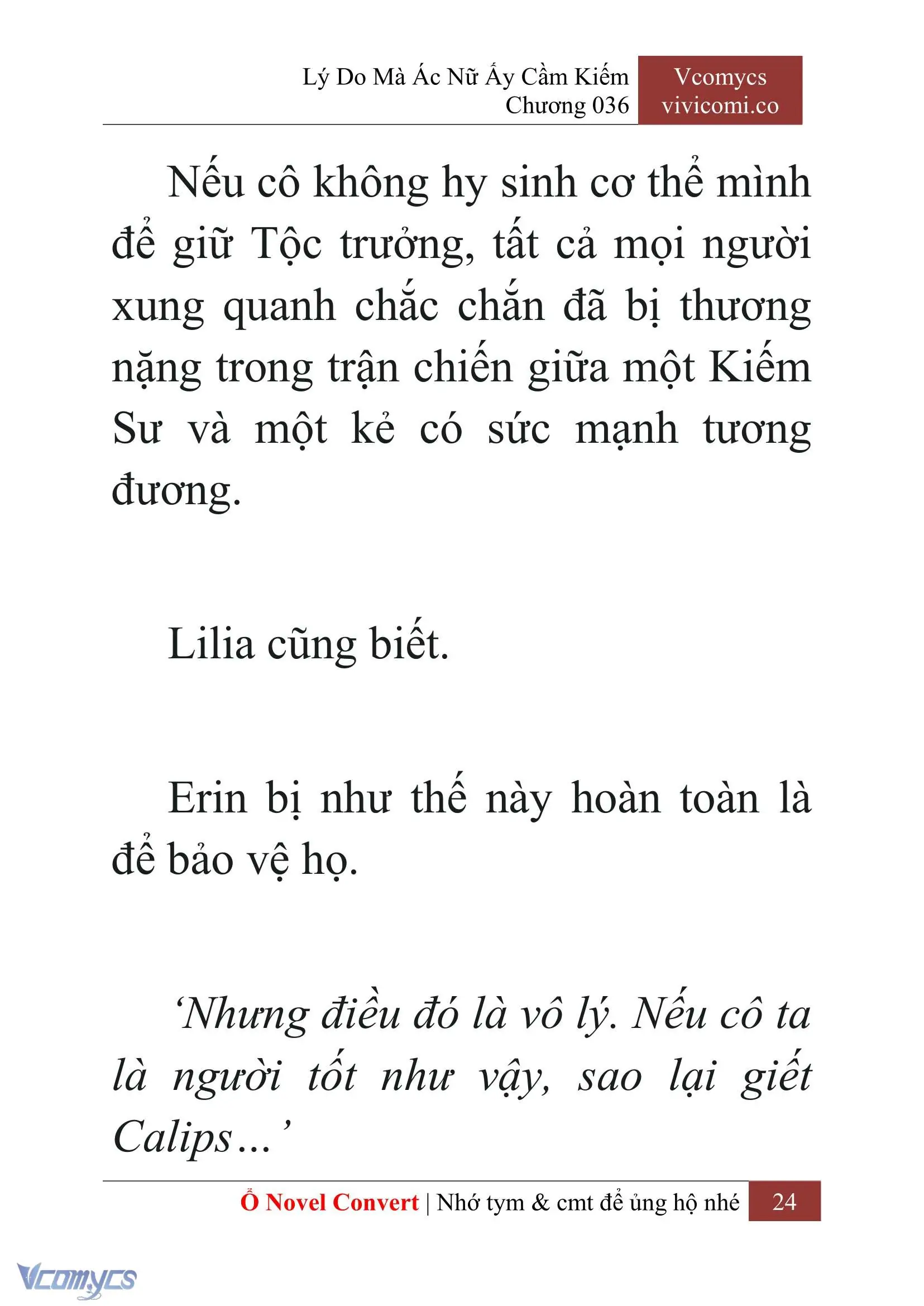 [Novel] Lý Do Mà Ác Nữ Ấy Cầm Kiếm Chapter 36 - Trang 27